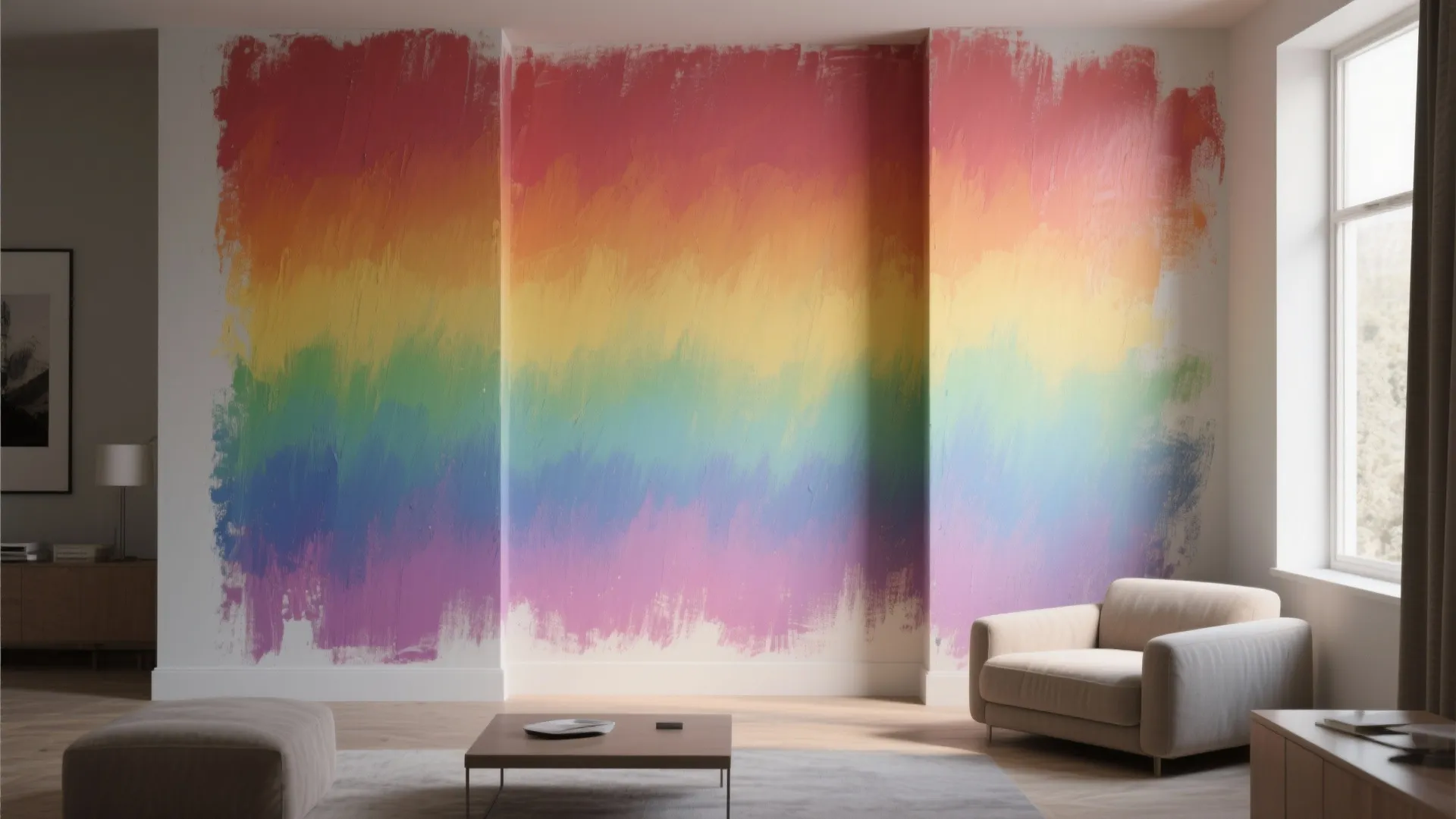 1. Ombre Rainbow Wash