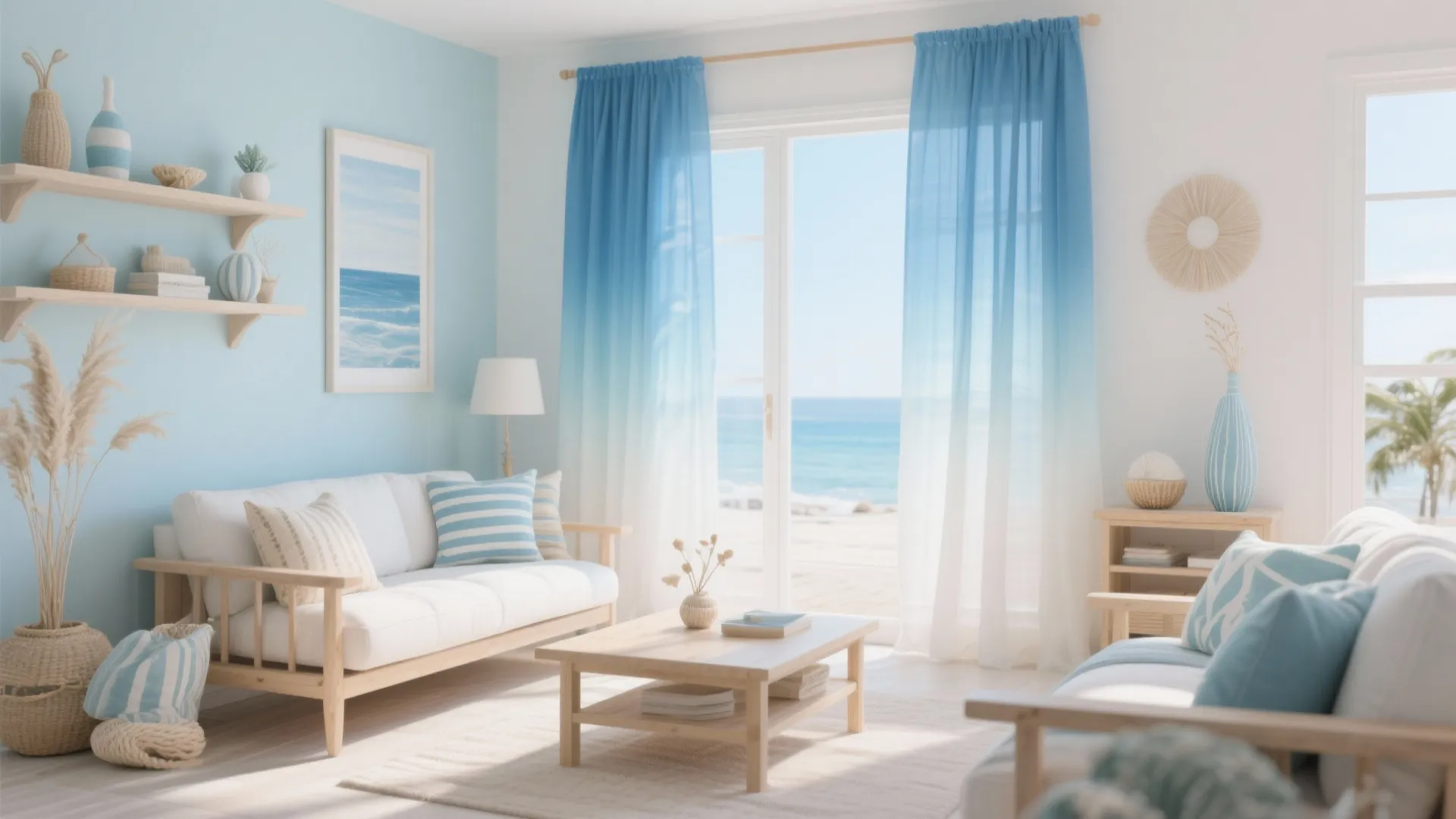 6. Ombre Effect Sheers