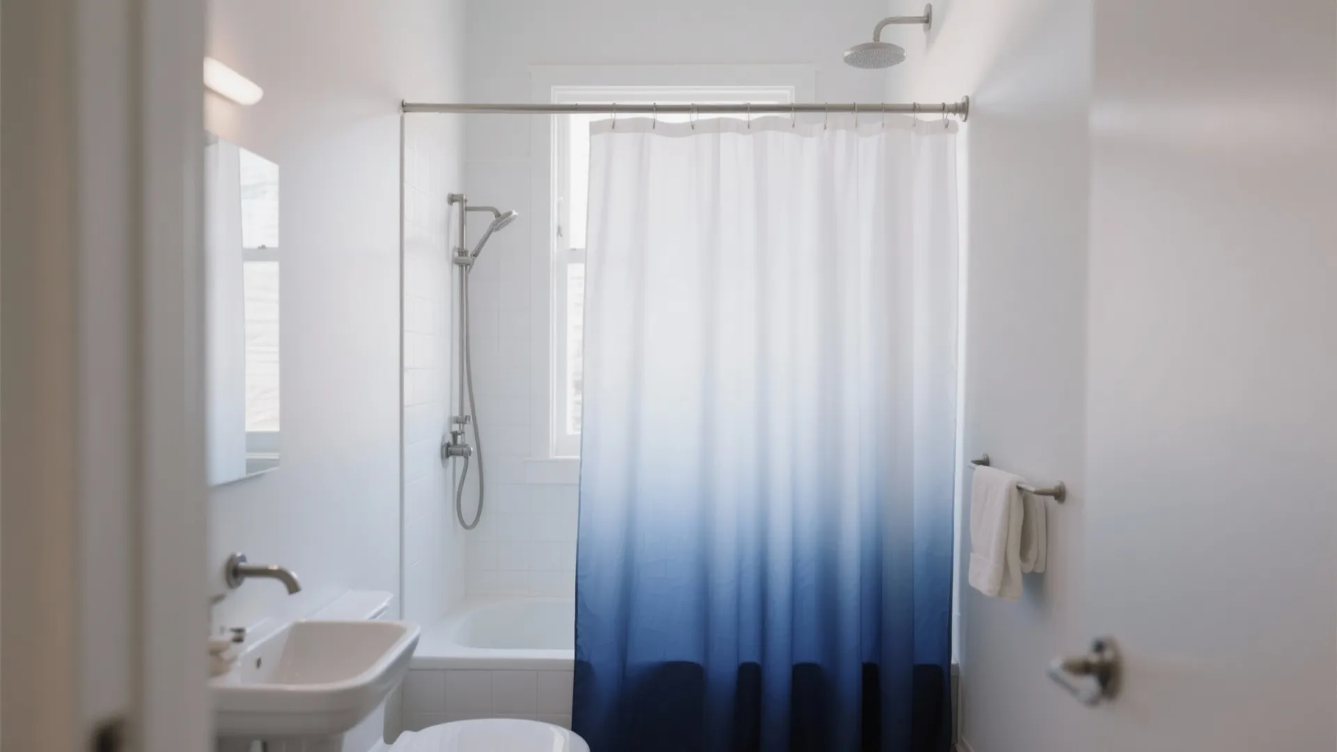 7. Ombre Shower Curtains