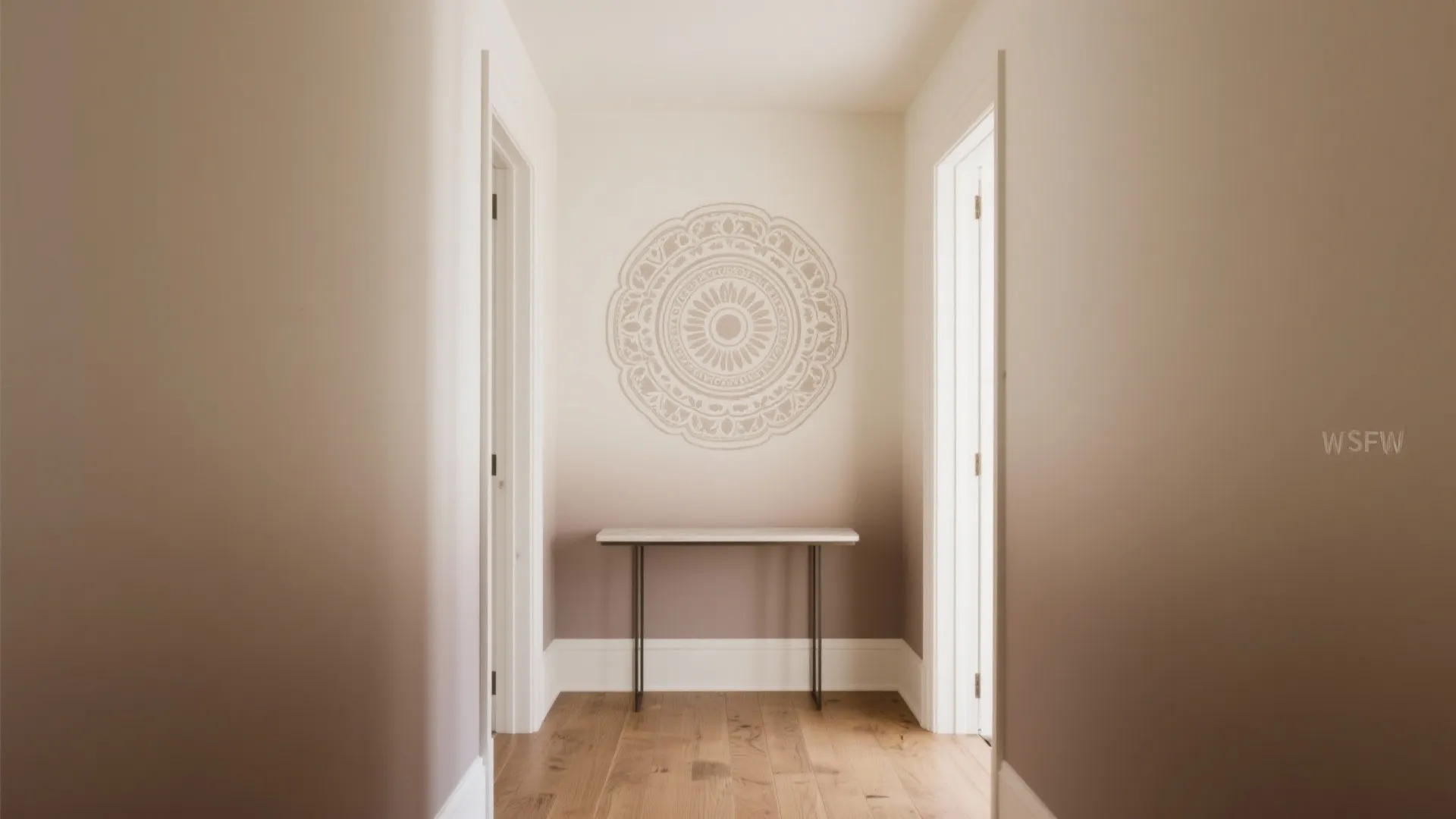 Ombre Wash With Oversized Stencil For Depth