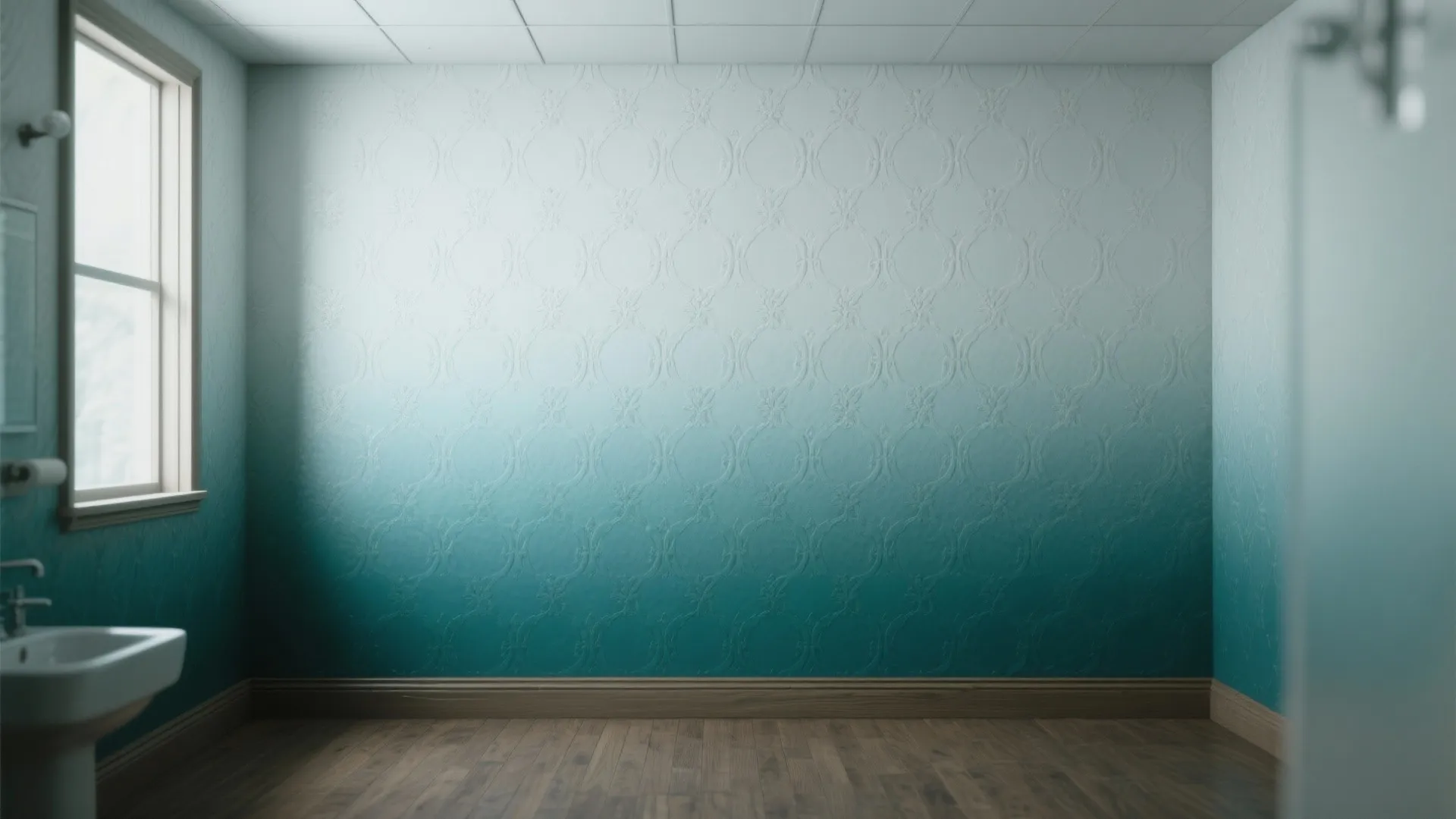 4. Ombre stenciling for vertical drama