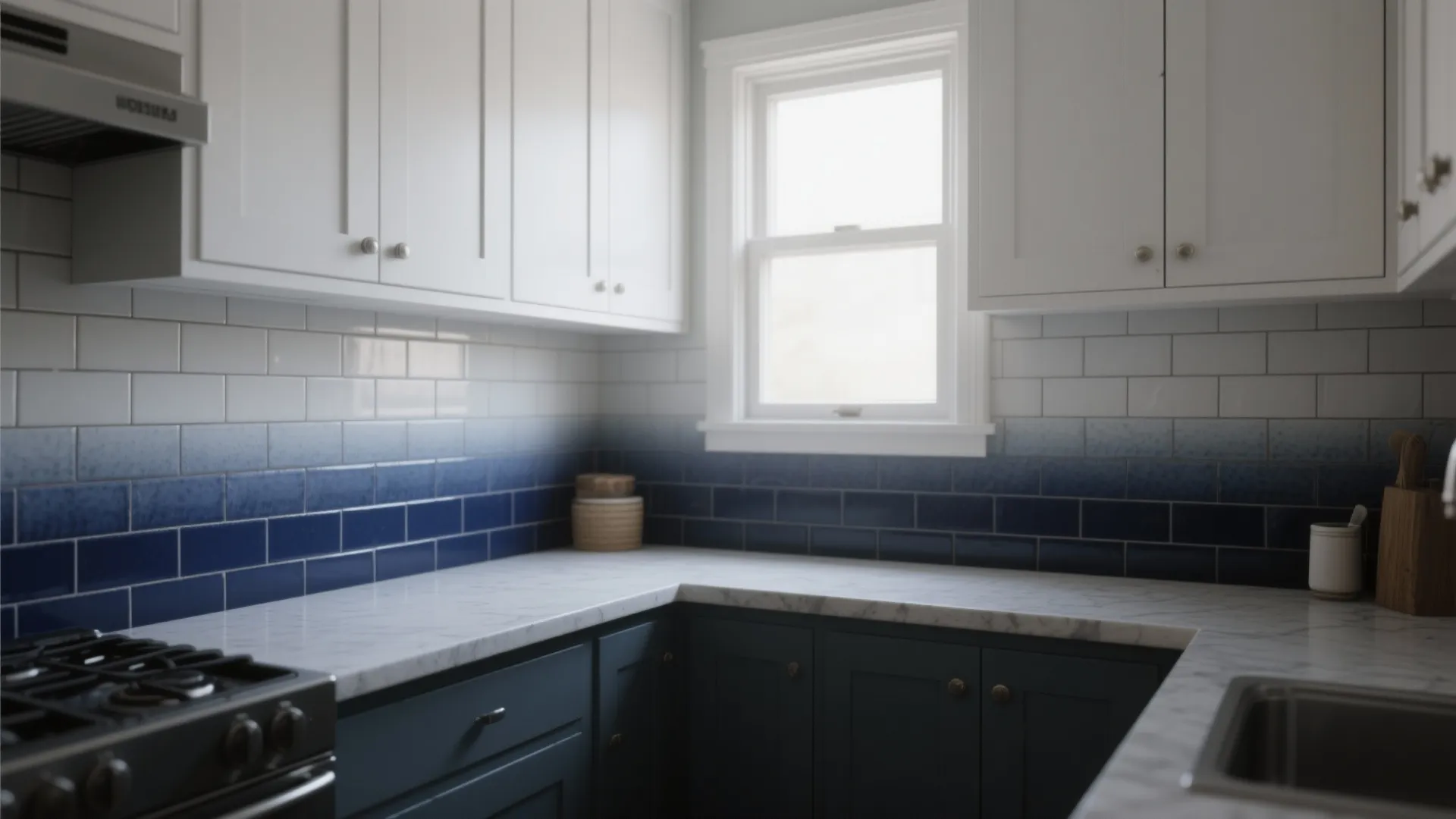 3. Gradient or Ombre Tile Layout