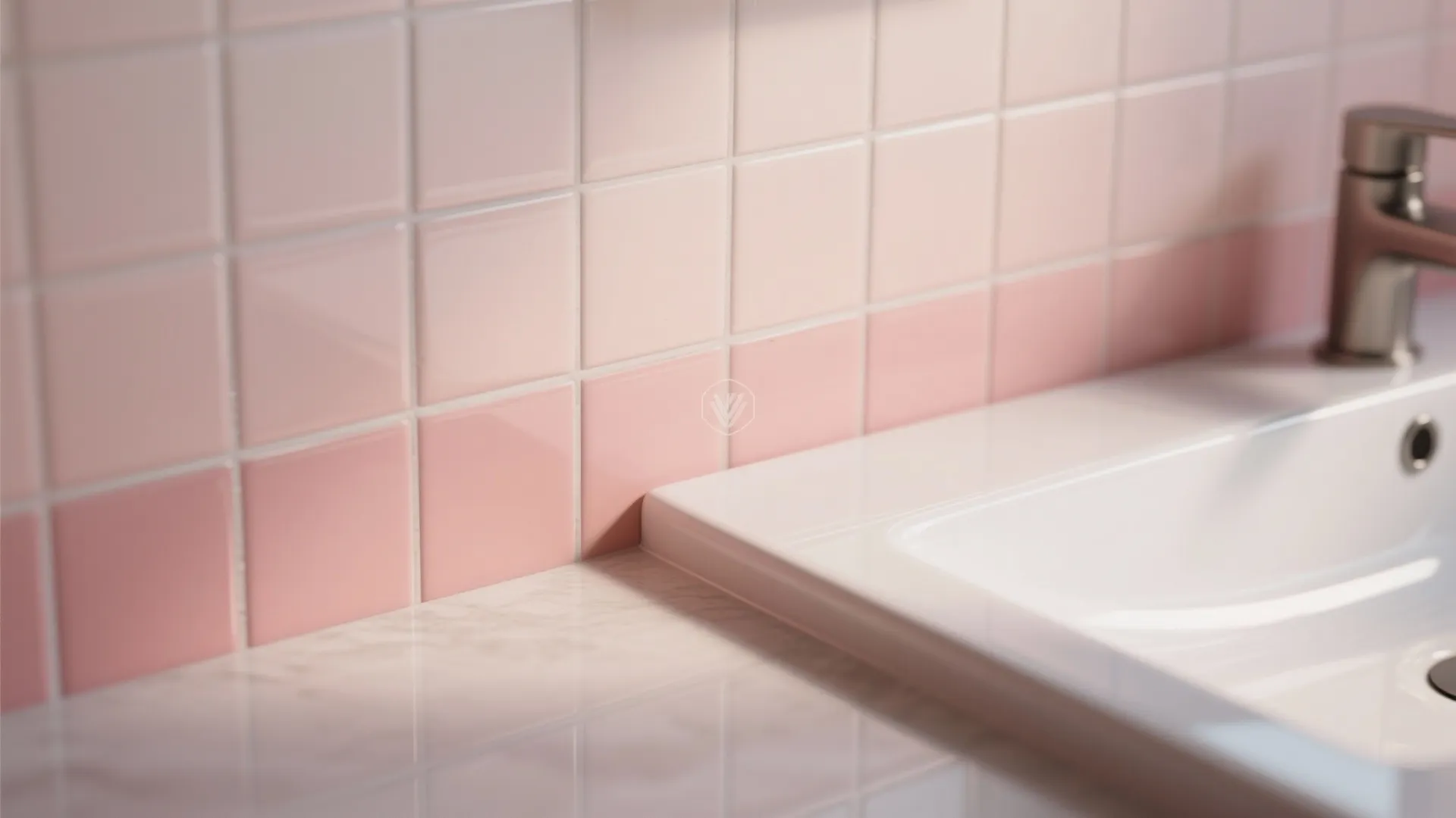 2. Blush-Toned Tiles in a Subtle Ombre
