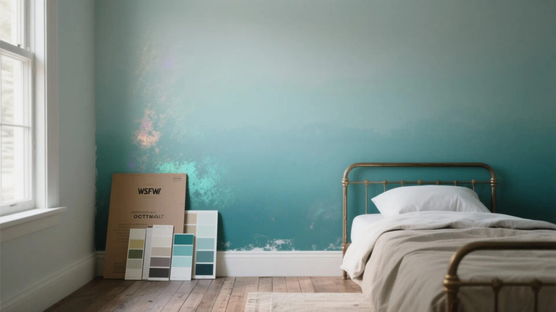 1. Ombre or Gradient Feature Wall