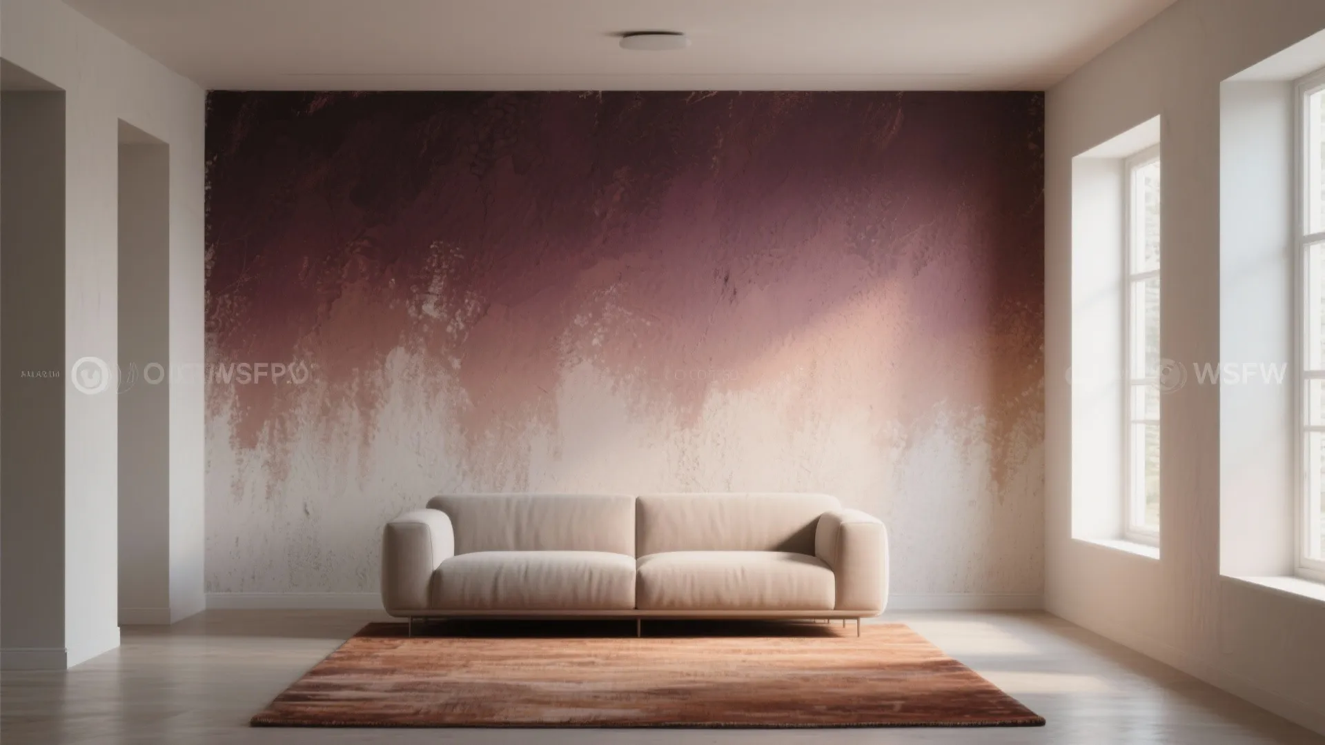 3. Ombre or Gradient Effects for a Soft Focal Wall