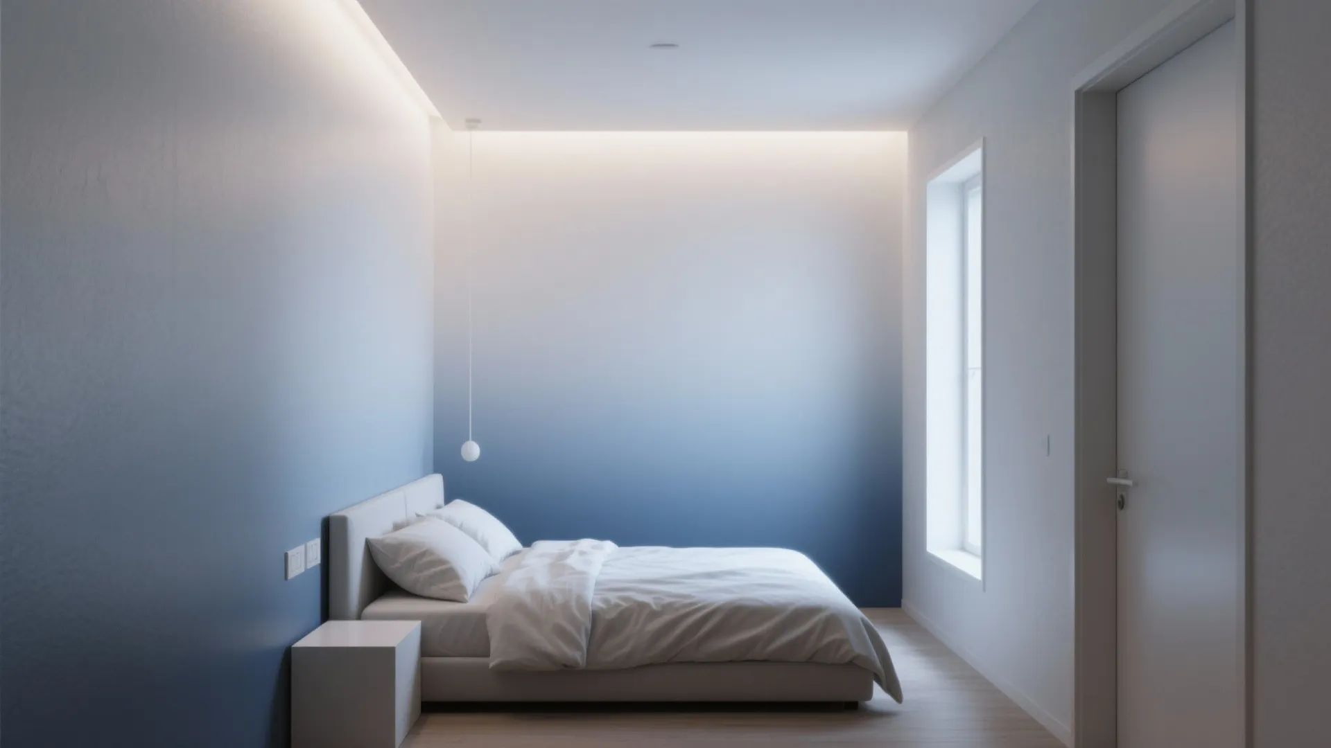 2. Soft Ombré: Gradient calm for tight spaces