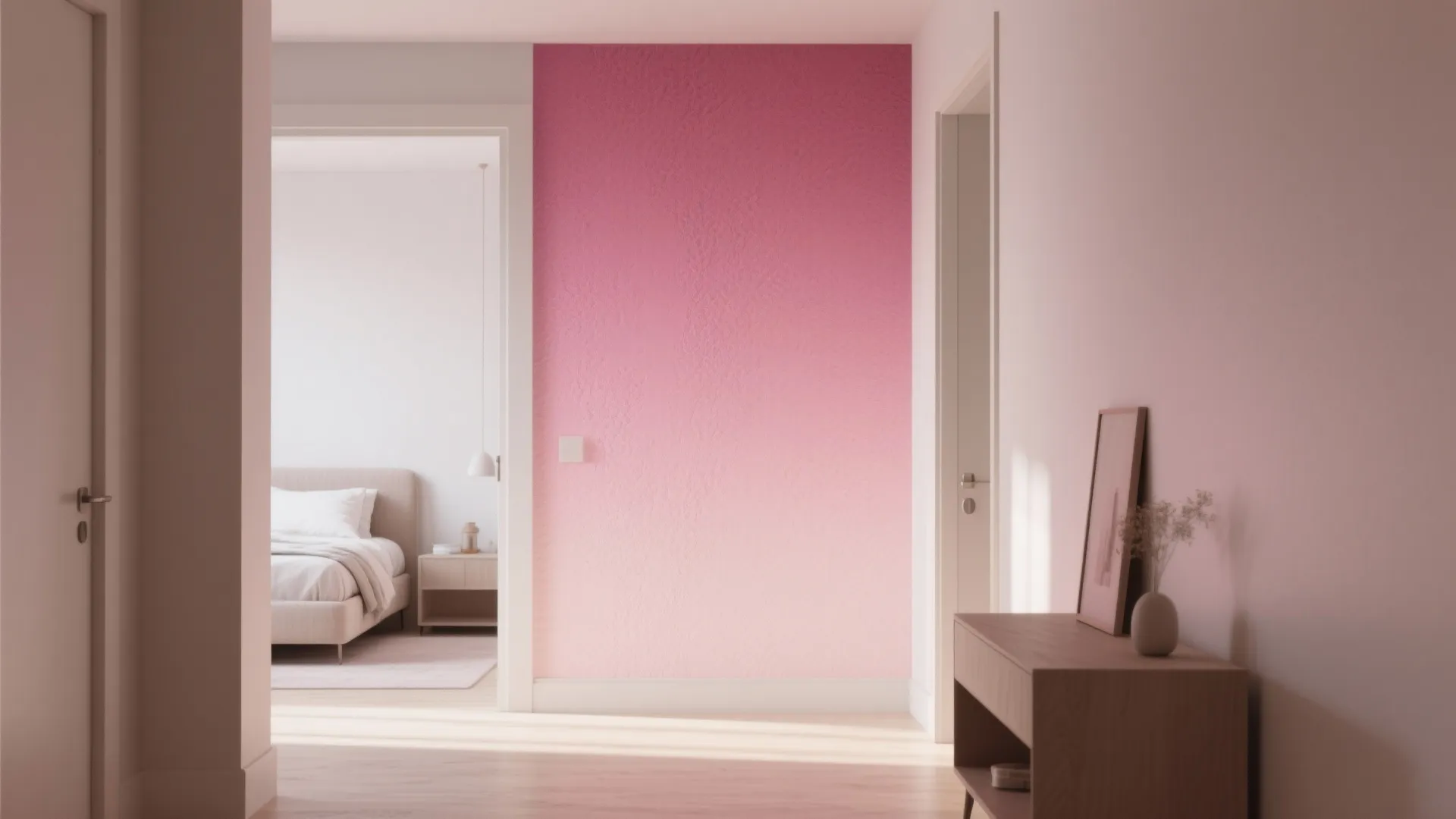 2. Ombre or gradient feature wall