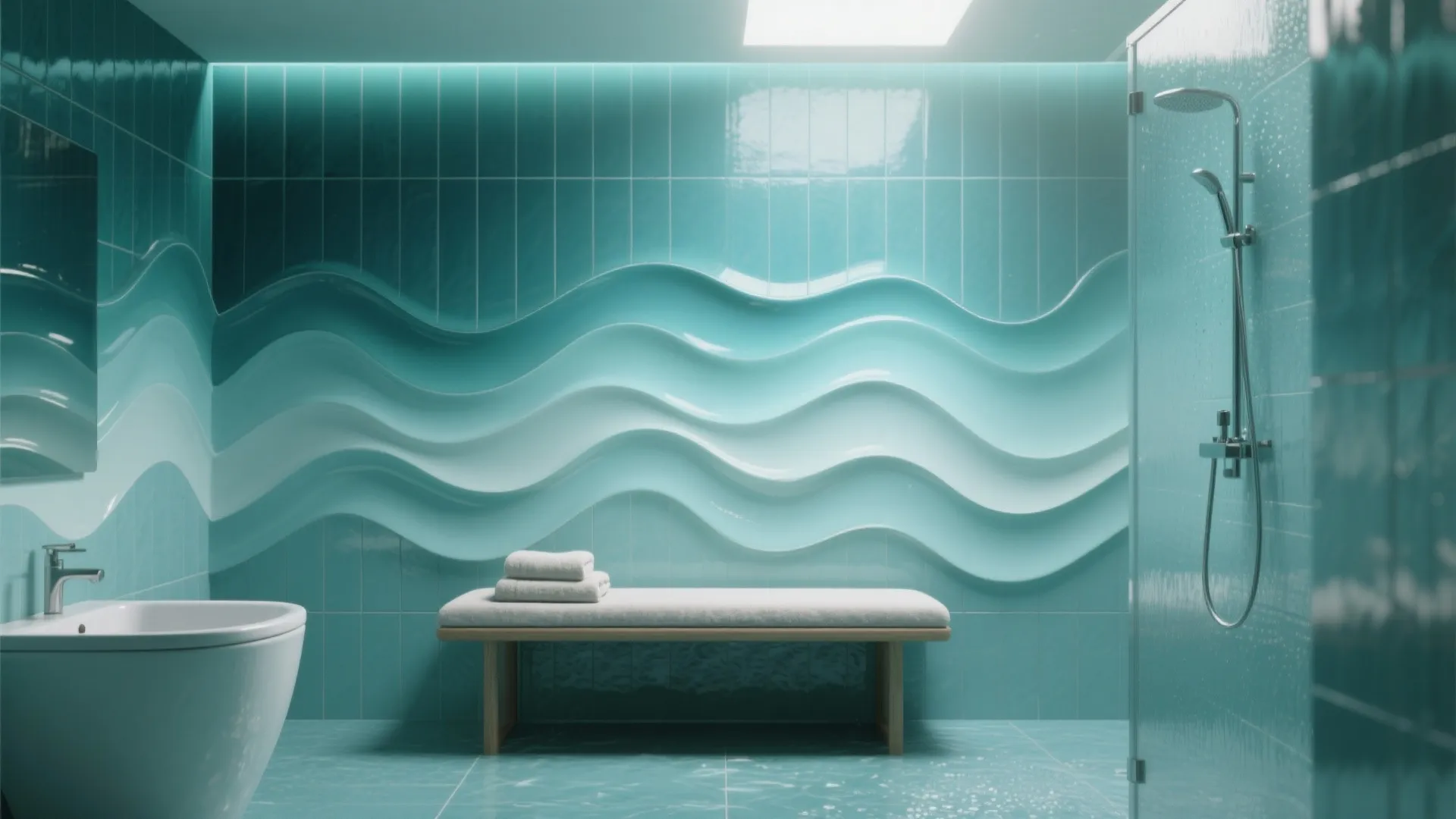 3. Ombre Waves for a Spa Feel