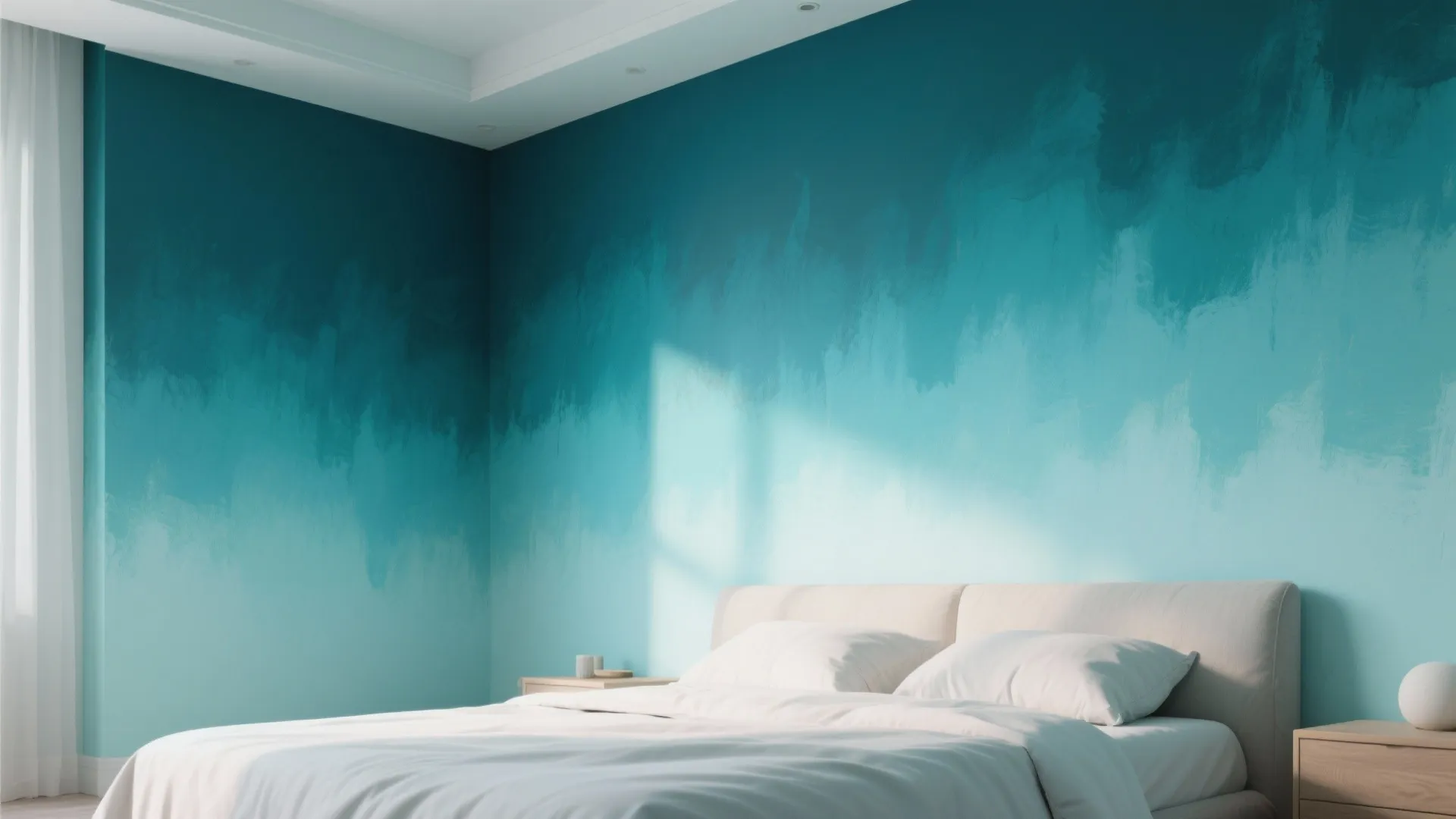 3. Blue-Green Ombré for Vertical Illusion