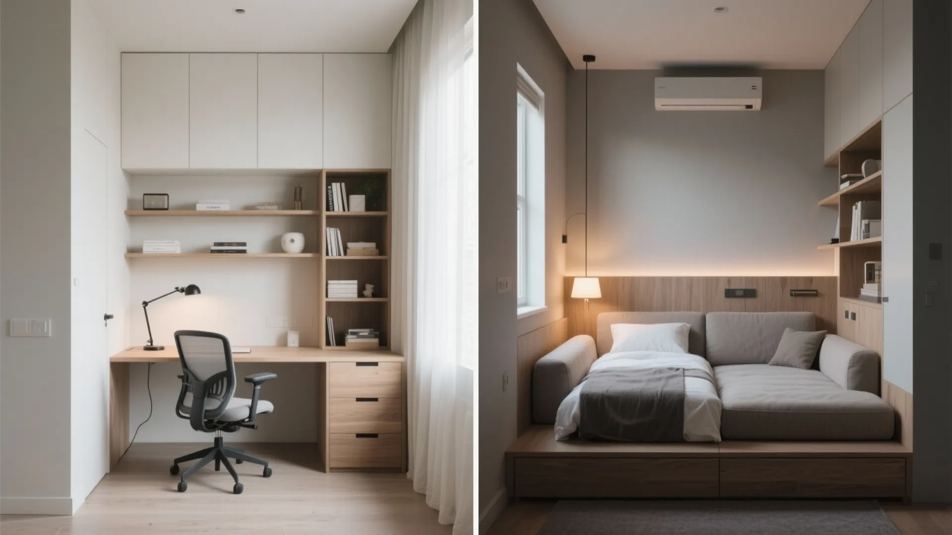 Furniture that moonlights: sofa-beds, fold desks, storage benches