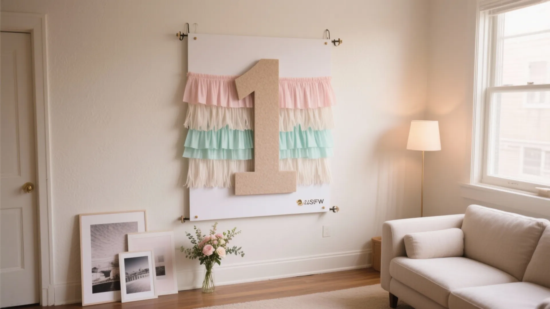 Photo-Worthy “1” Backdrop Wall