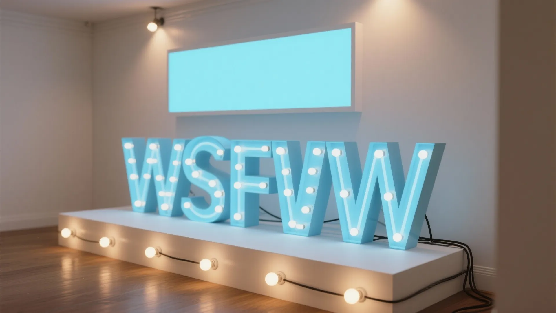 Minimalist “ONE” Marquee + Name Board