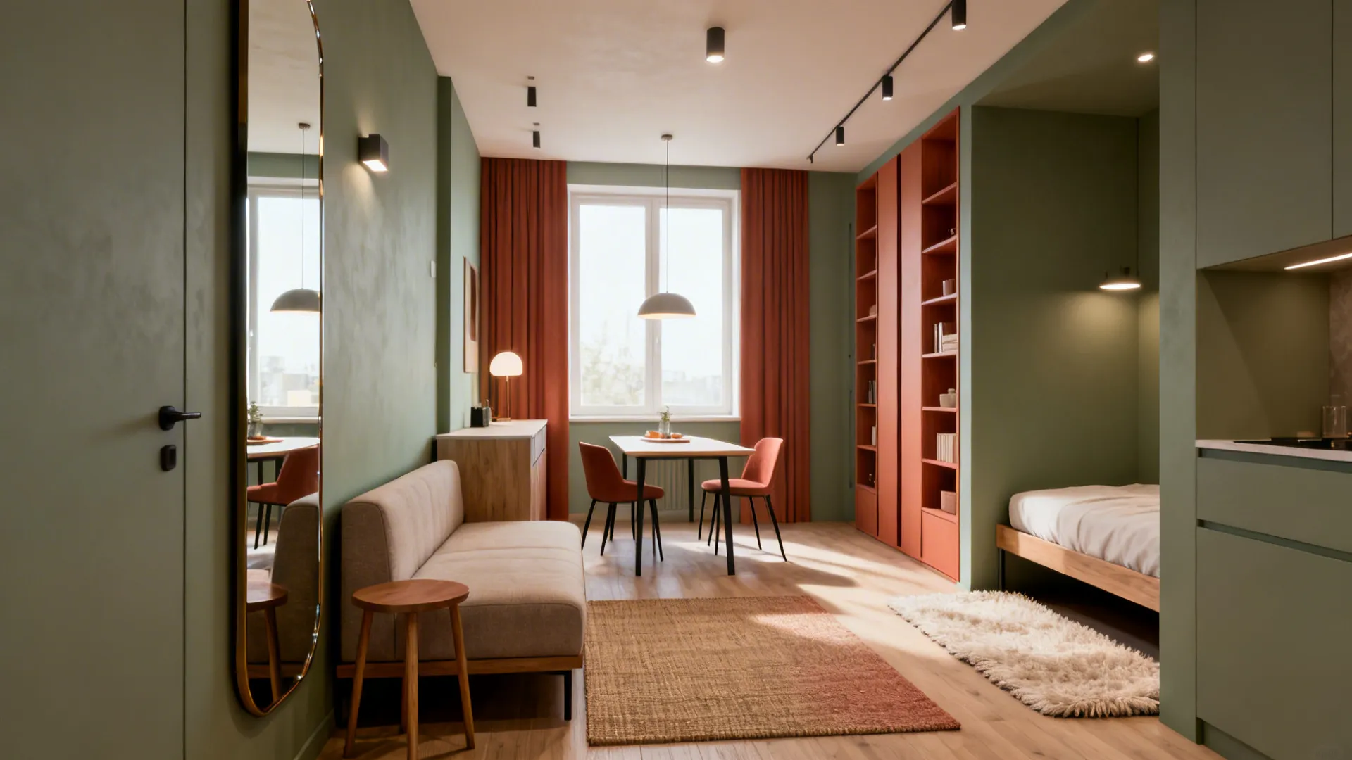 5 Smart Ideas to Decorate a One-Room Apartment