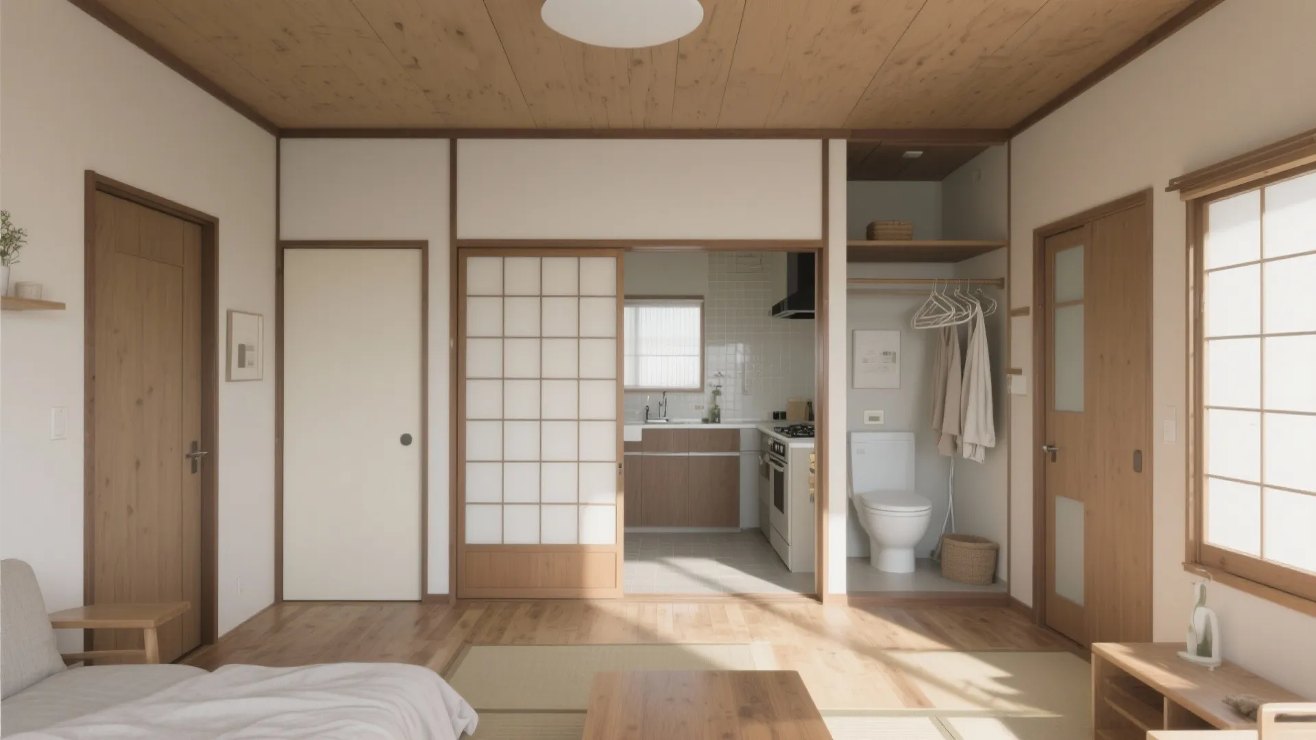 Tips 5: 平屋ならではの“一筆書き”動線で家事時間を短縮（動線規画／東京小戸型）