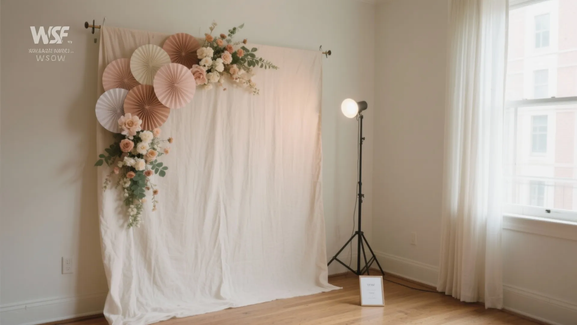 One-Wall Photo Backdrop Corner (Safety-First, Camera-Ready)