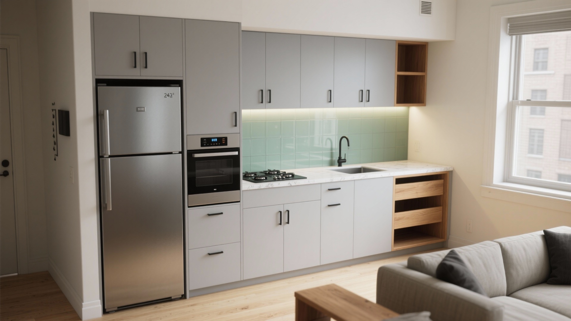 5 One-Wall Kitchen Design Ideas to Maximize Space
