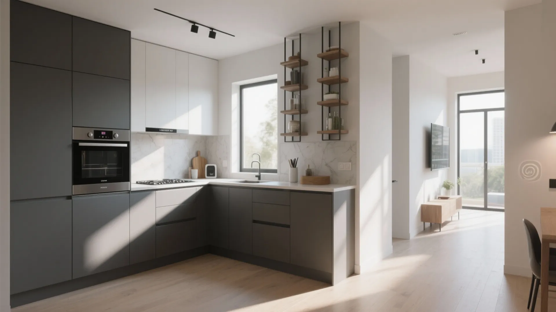 2. Kitchen on One Wall