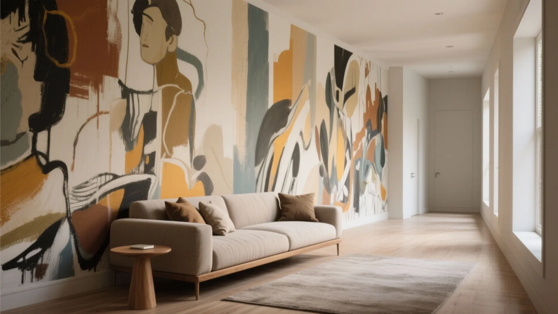 1. Go Big on One Wall, Keep Others Calm