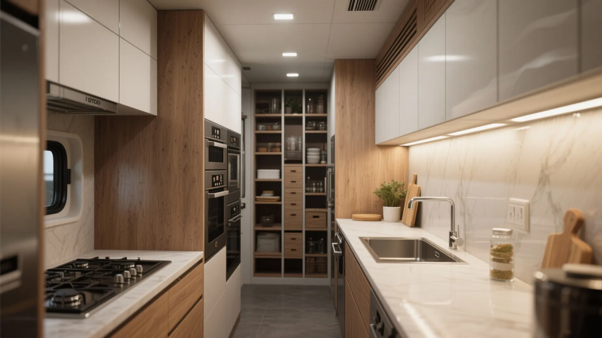 Idea 1: Commit to One Wall for Prep, the Other for Storage