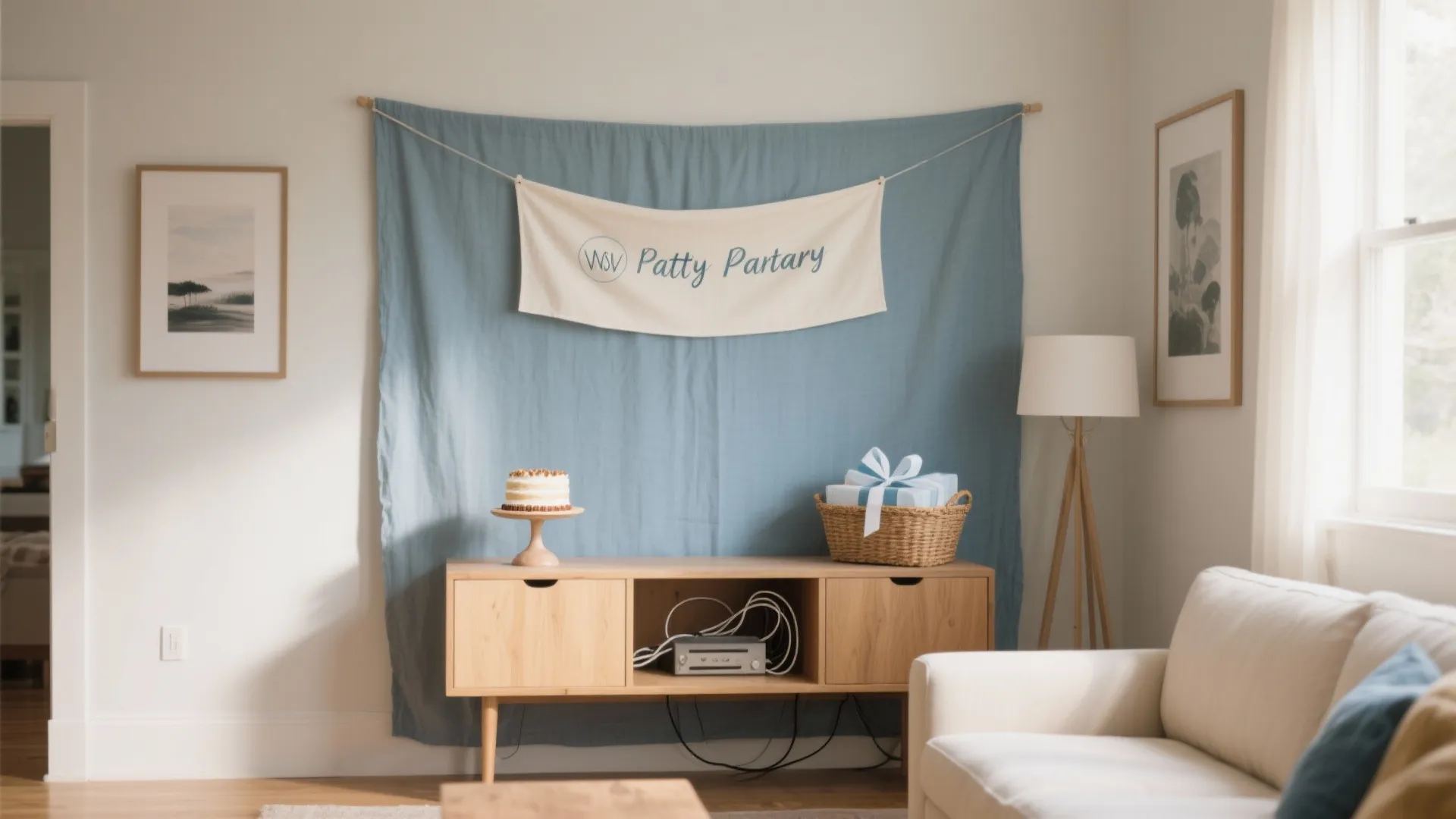 One-Wall Party Layout