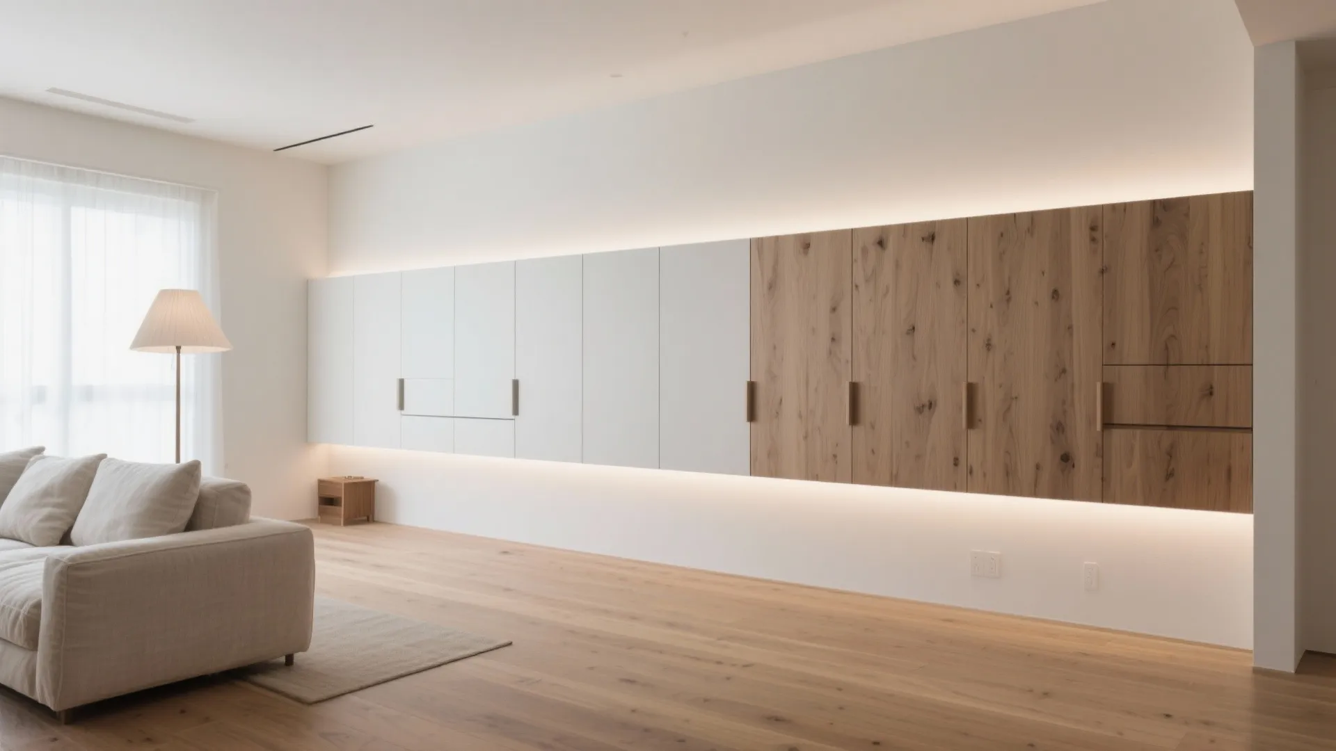 Tips 2: 「壁面一列収納」で床を空けると東京小戸型が伸びる（収納技巧×視線コントロール）