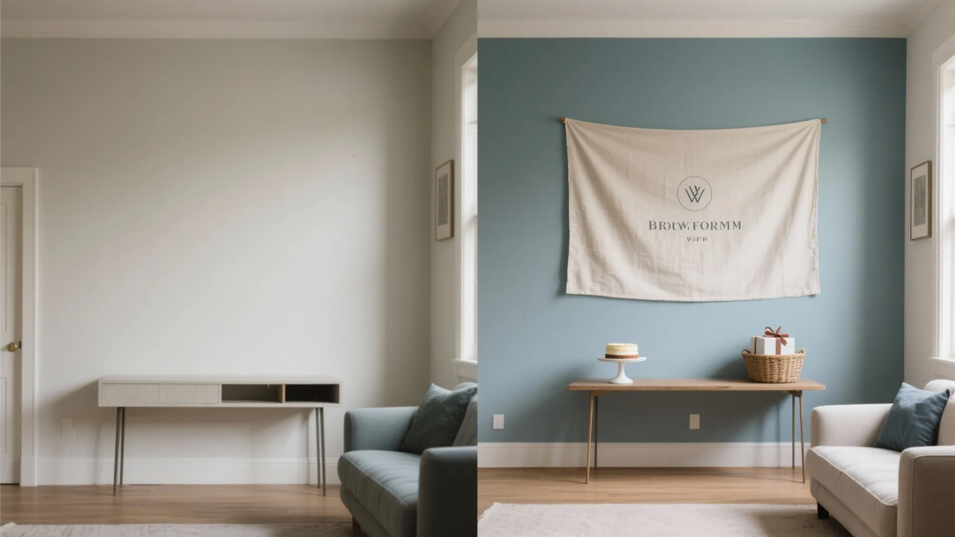 One-Wall Party Layout