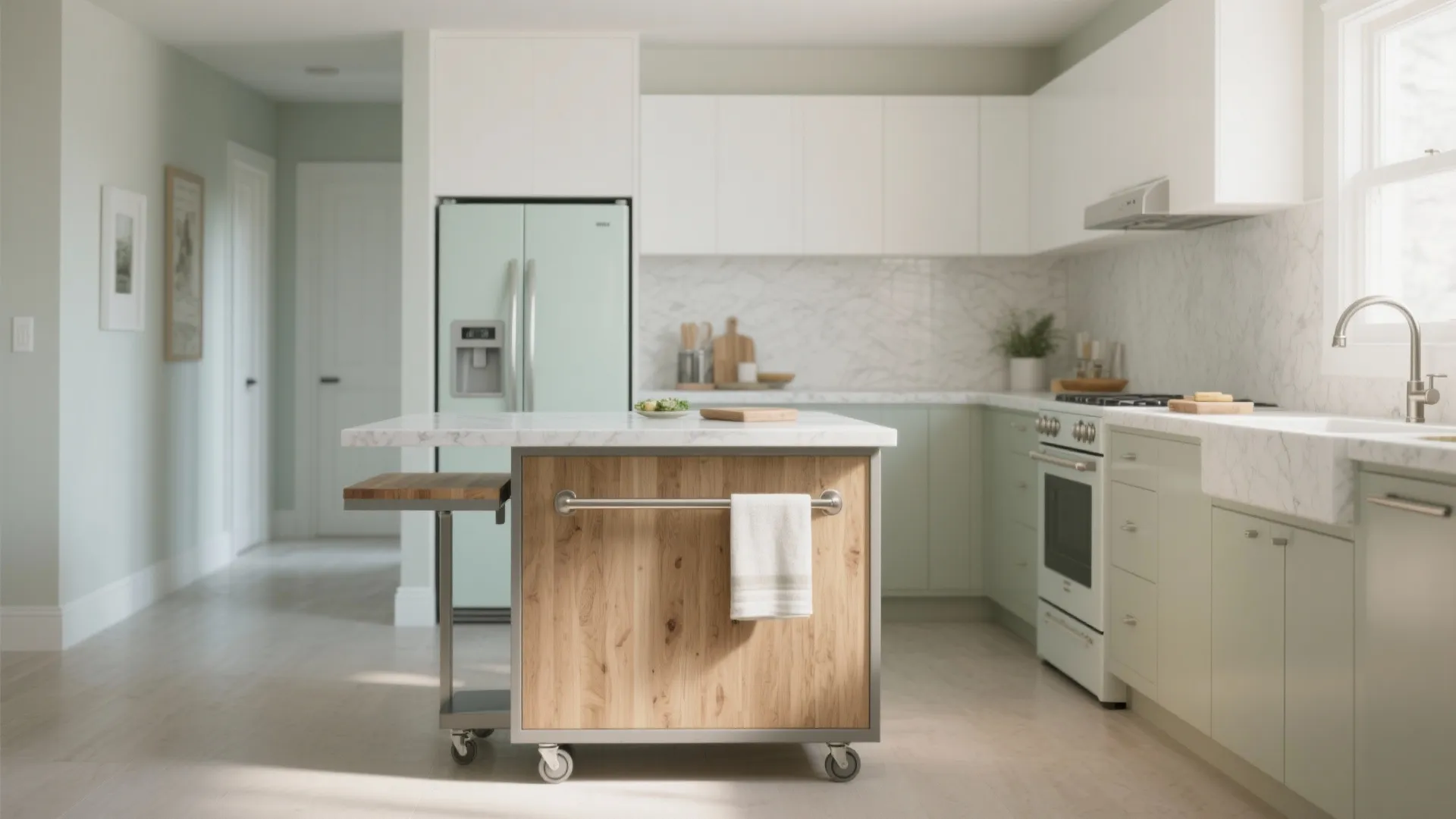 One-Wall + Mobile Island: Flex When You Need It