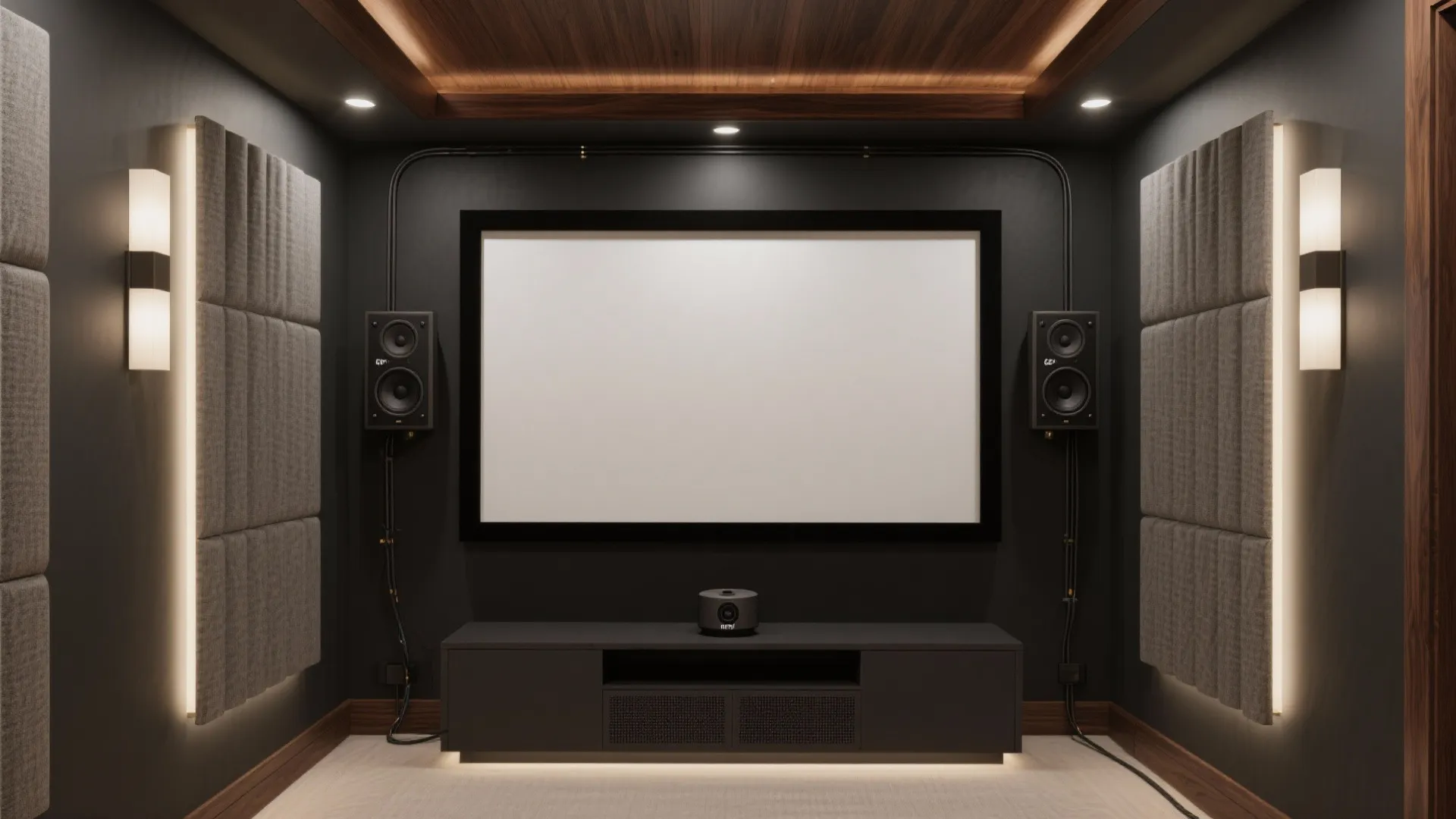 Slim in-wall/on-wall speakers with a micro-sub