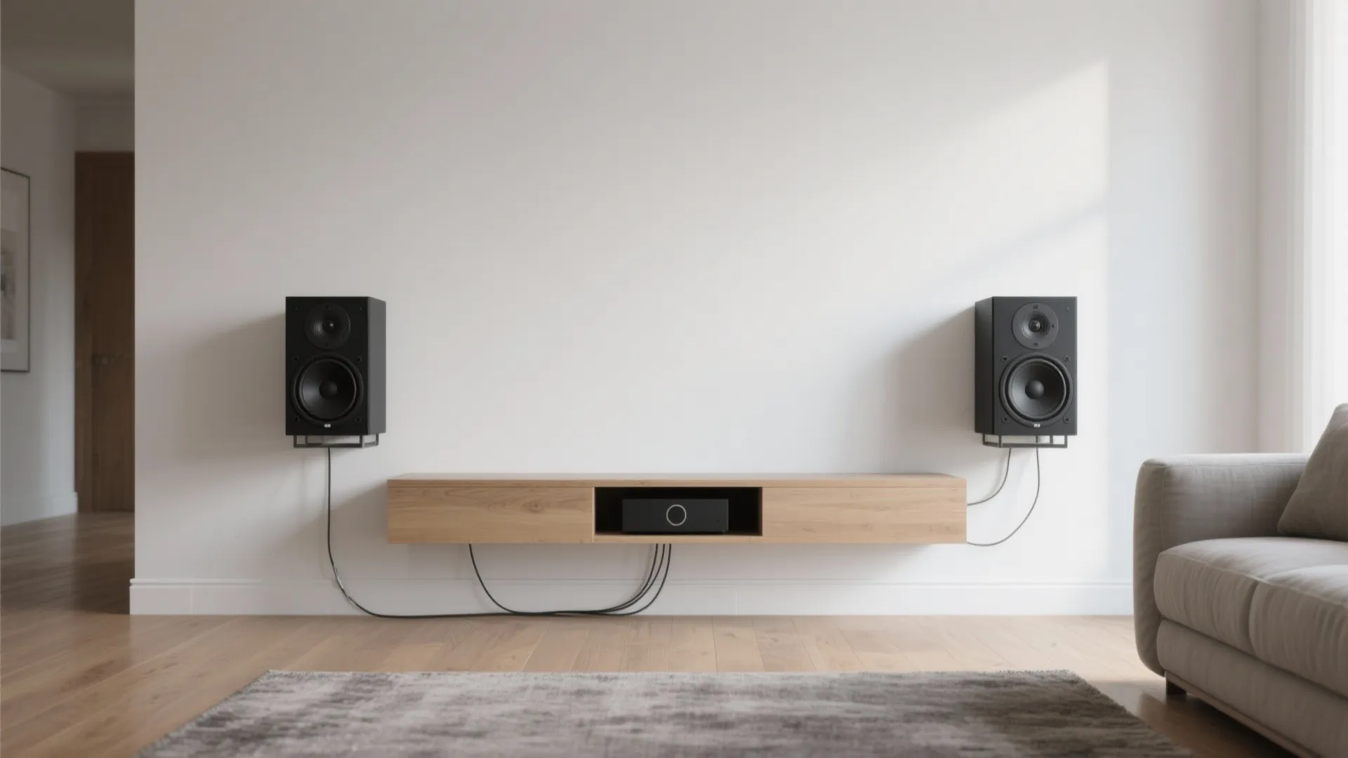 On‑Wall Speakers with a Micro Subwoofer