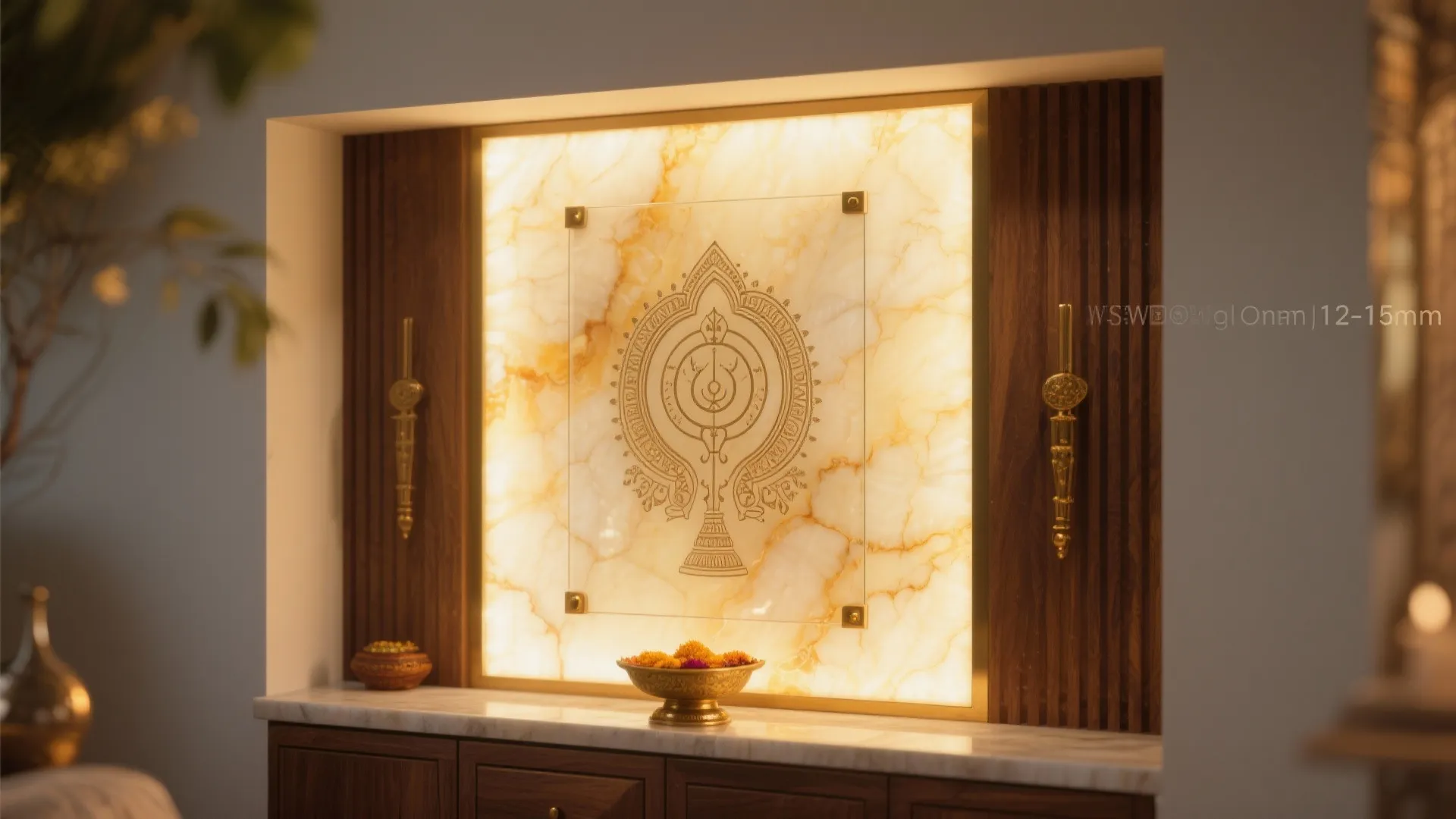 Onyx or Back-Painted Glass for Luminous Calm