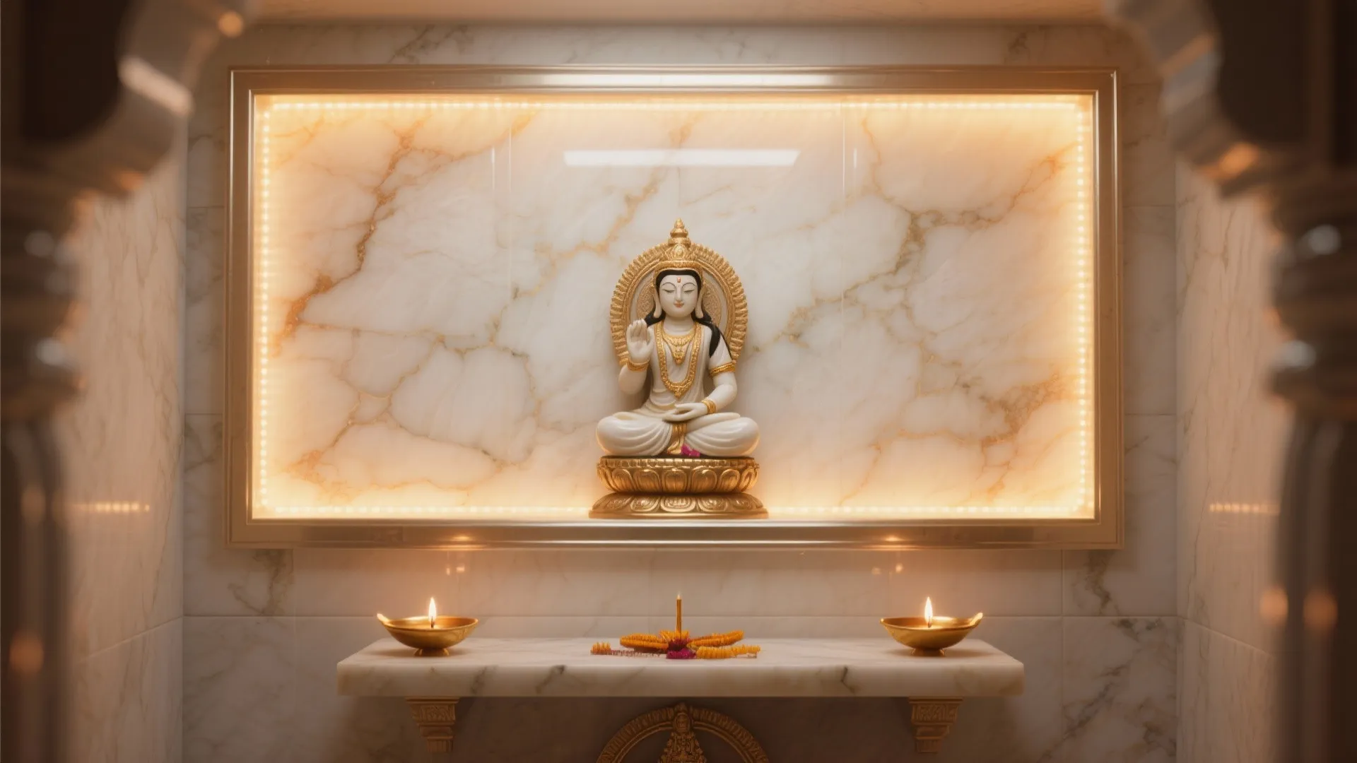 Backlit Onyx or Glass Tile Glow