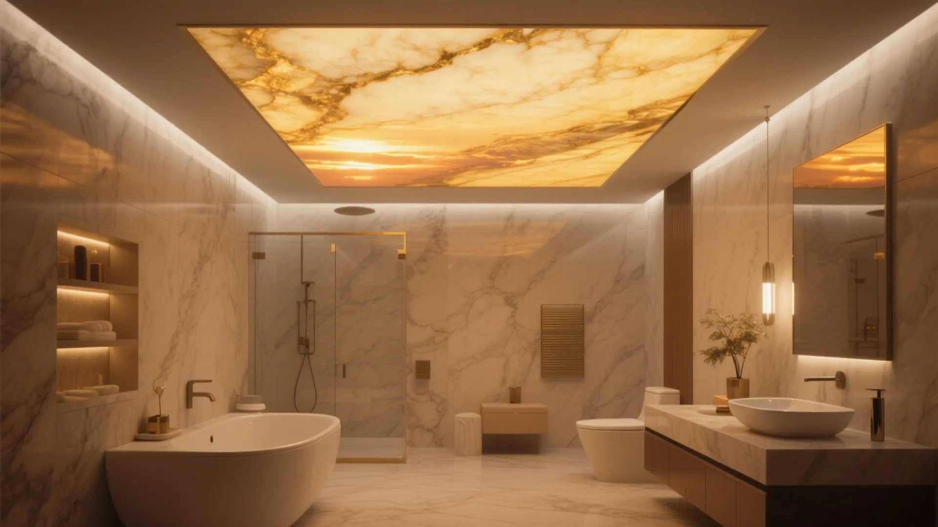 10. Ceiling-Mounted Onyx Light Panel