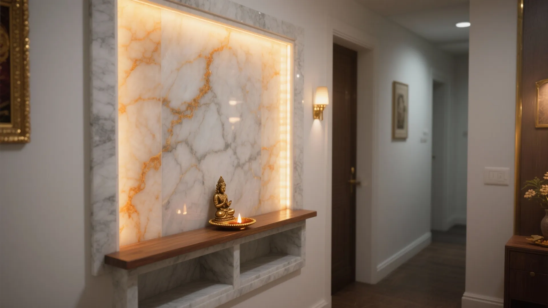 Backlit Onyx Panels for a Sacred Glow
