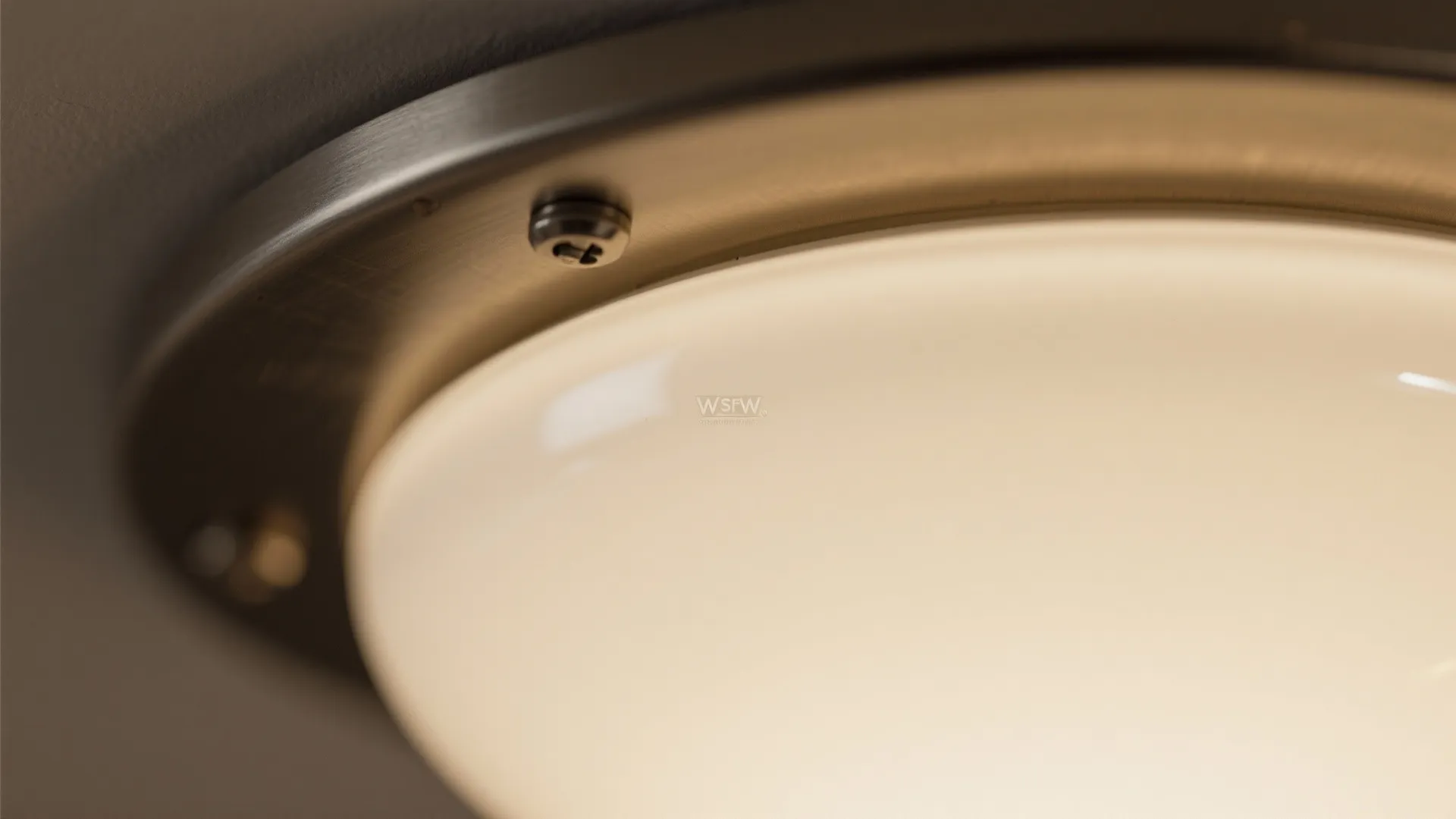 2) Minimalist Semi-Flush with Opal Glass