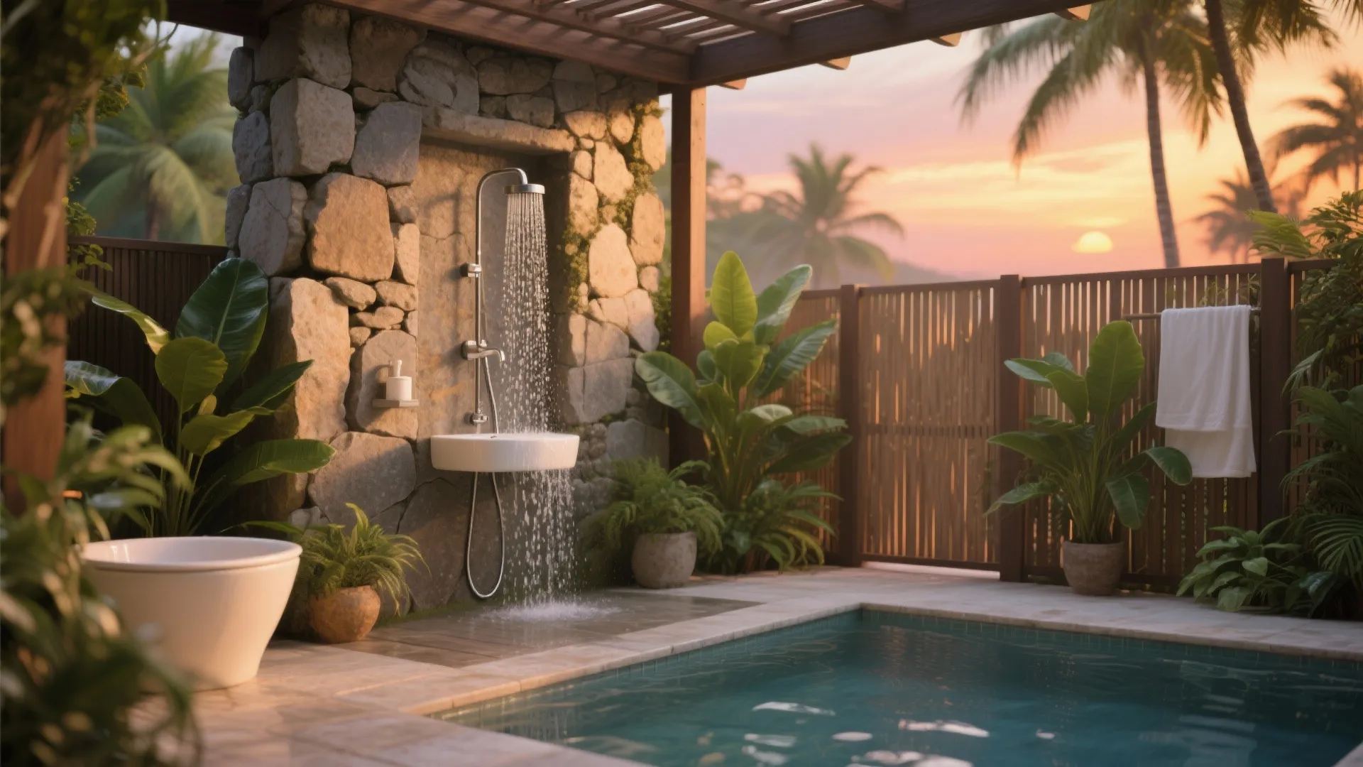 4. Open-Air Shower Concept