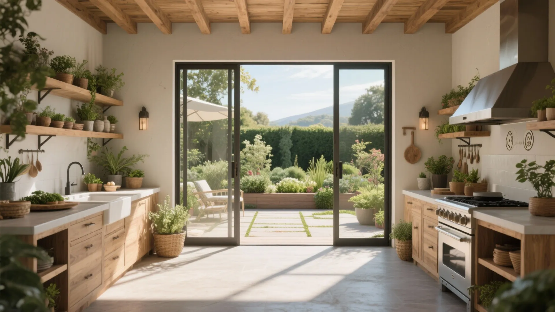 1. Open-Air Cooking Space