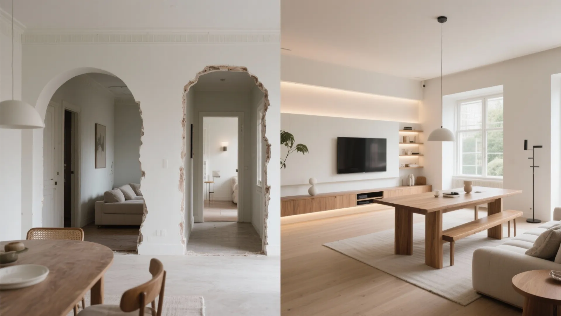 2) Open-plan living–dining that actually feels spacious