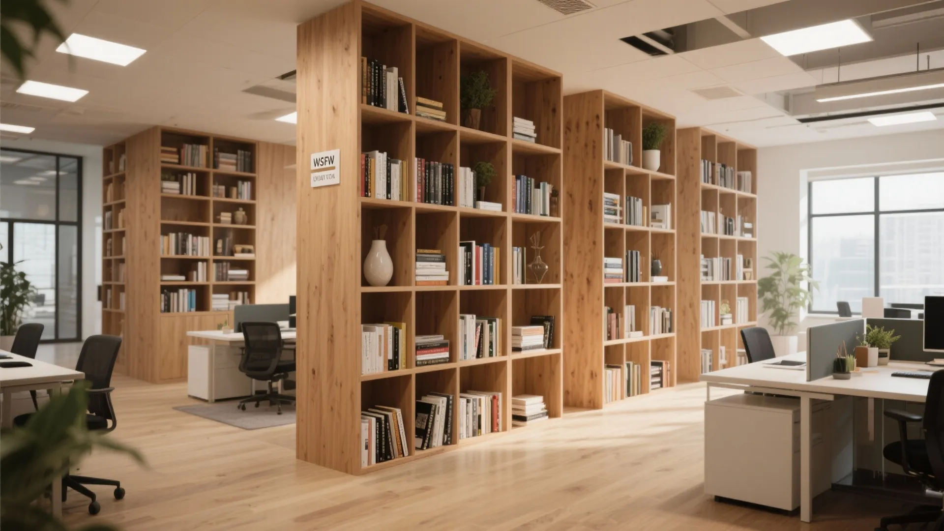 2. Open Bookshelf Walls