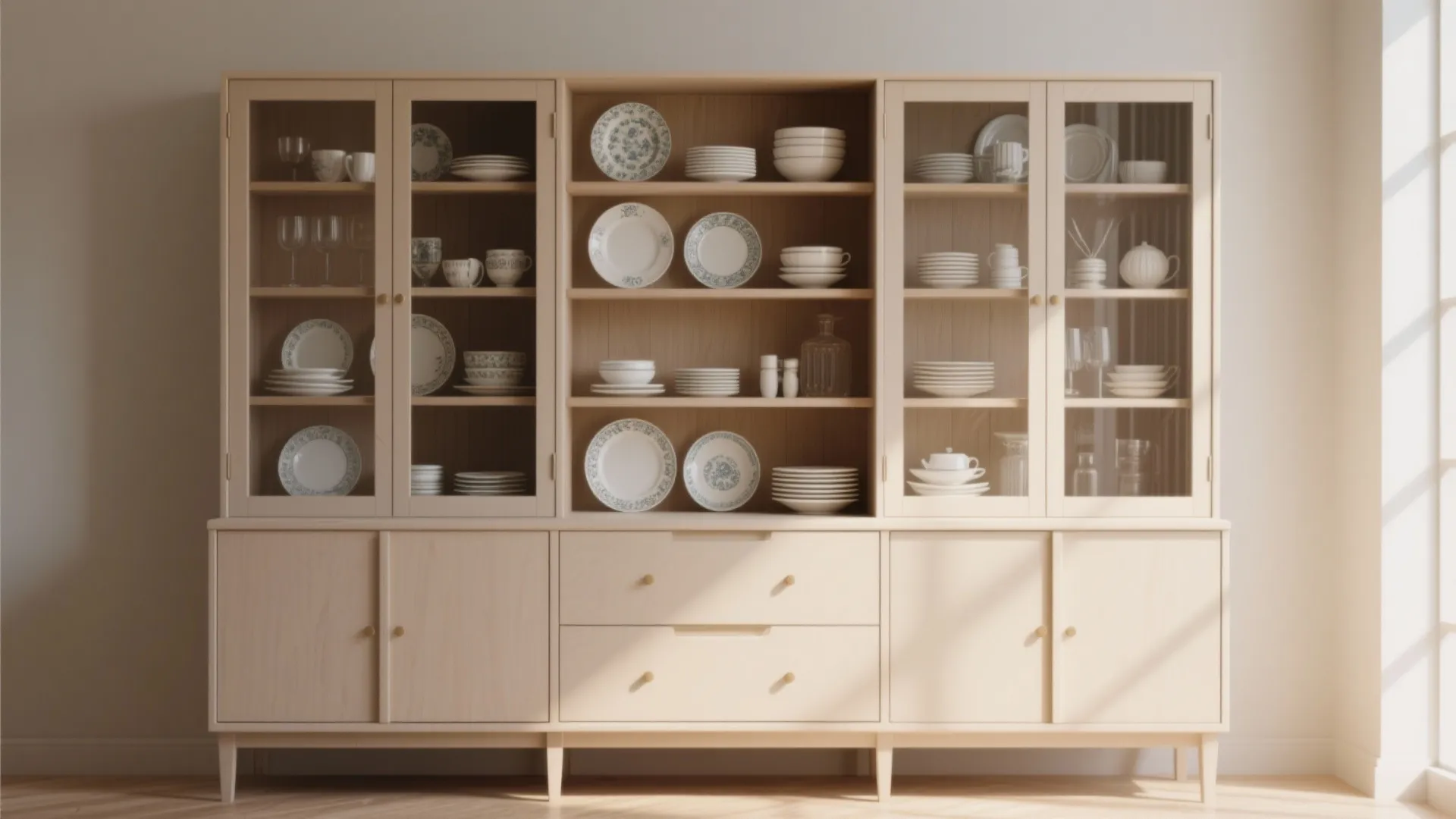 6. Mix Open and Closed Storage