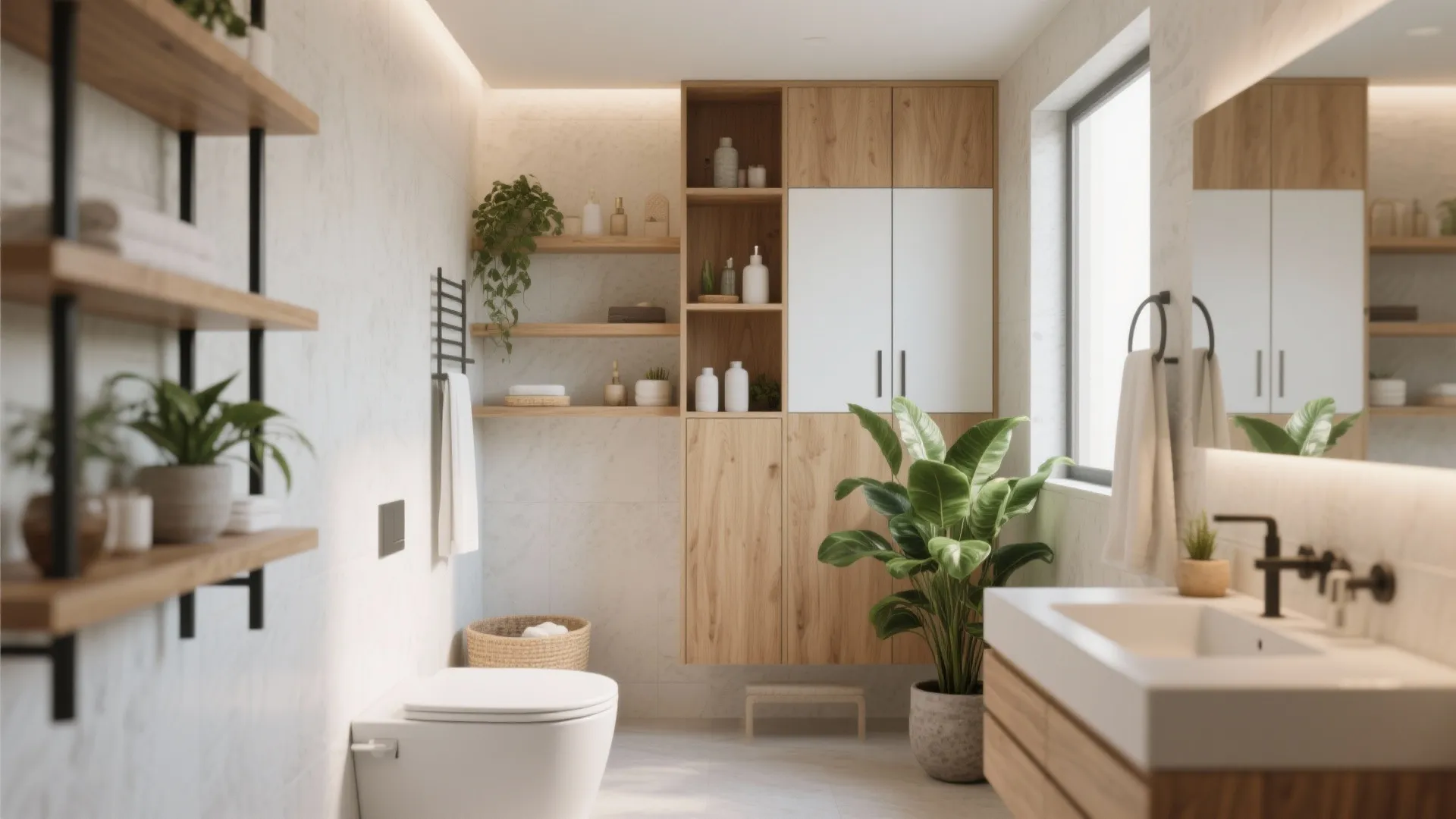 10. Mix Open and Closed Storage