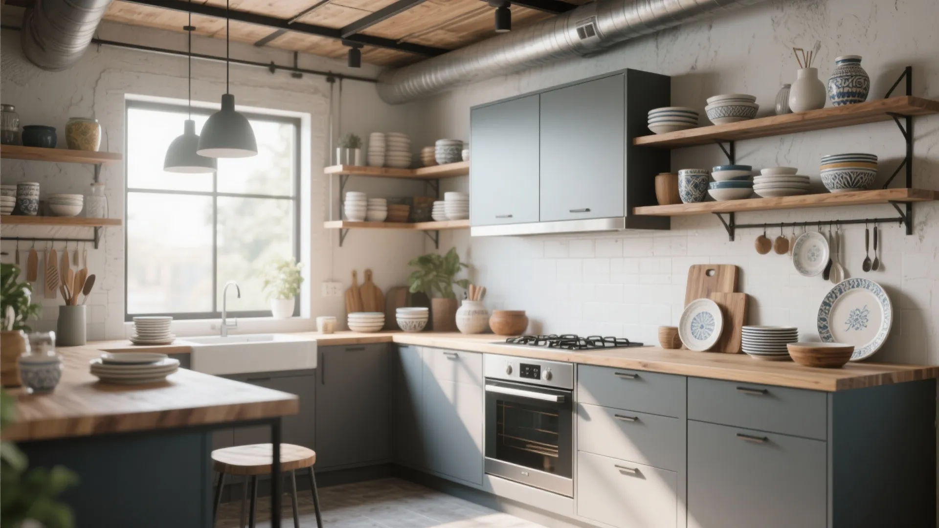 8. Mix Open & Closed Storage