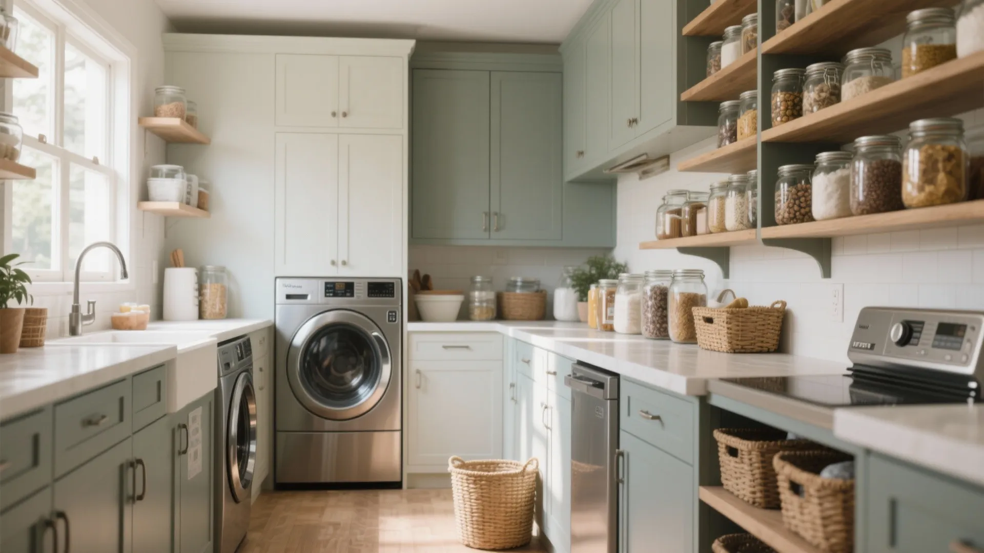 Tip 4: Combine Open & Closed Storage