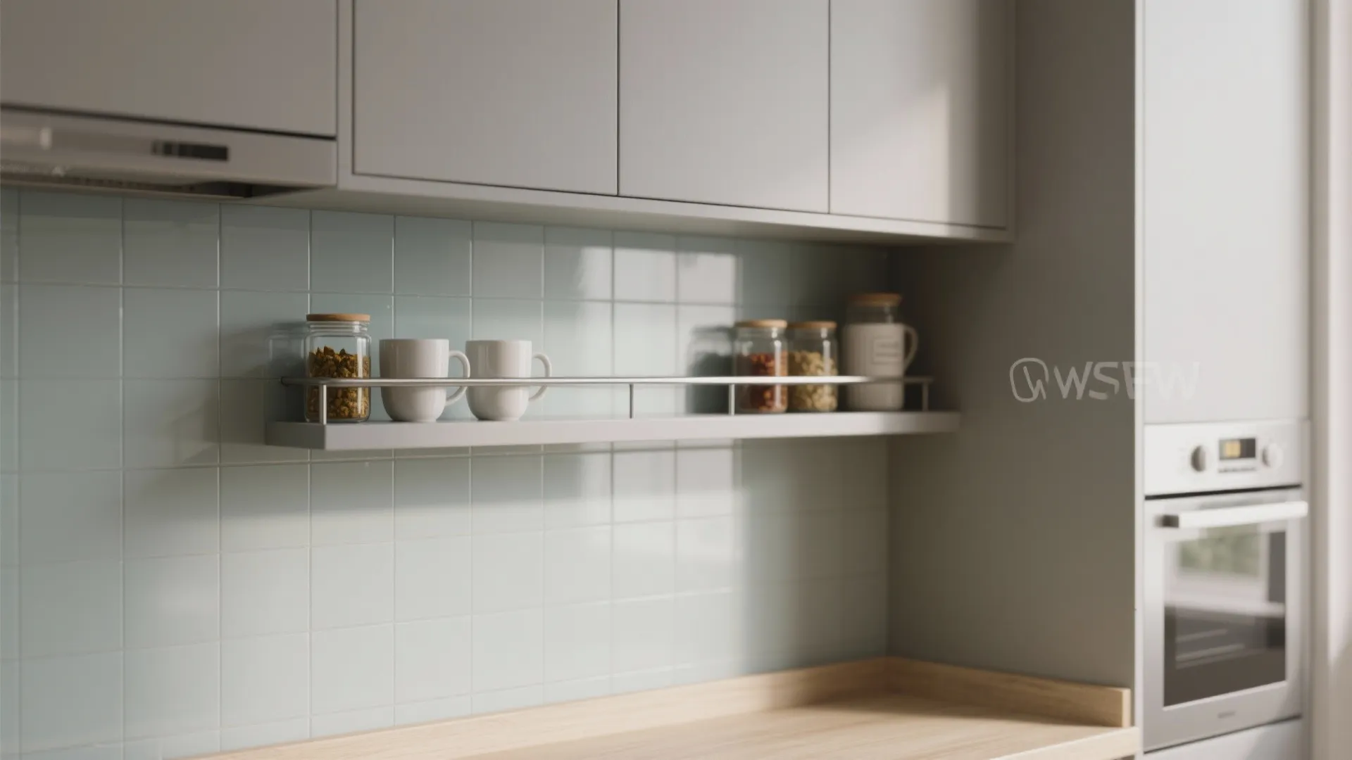 Open Shelf + Closed Cabinet Combo for Daily Rhythm