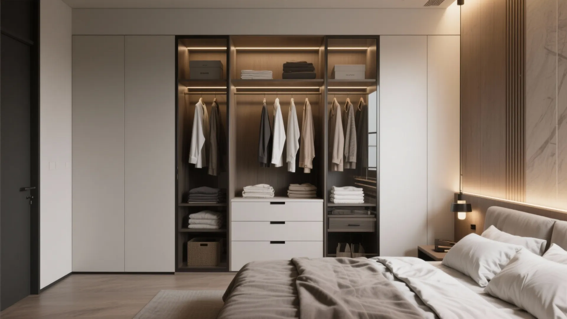 4. Open Closet with Dressing Block