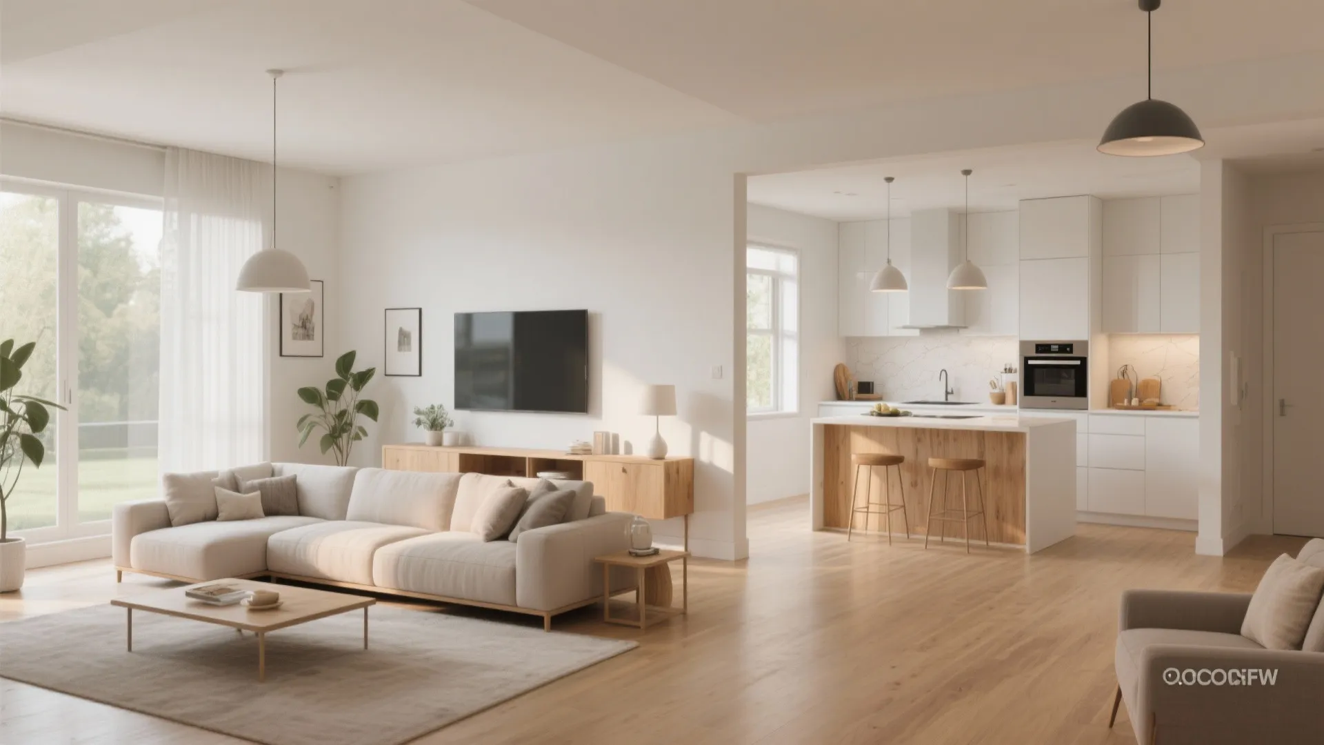 Living room kitchen open concept before and after wall removal