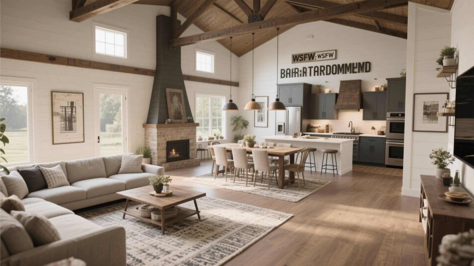10 Barndominium Living Room Ideas