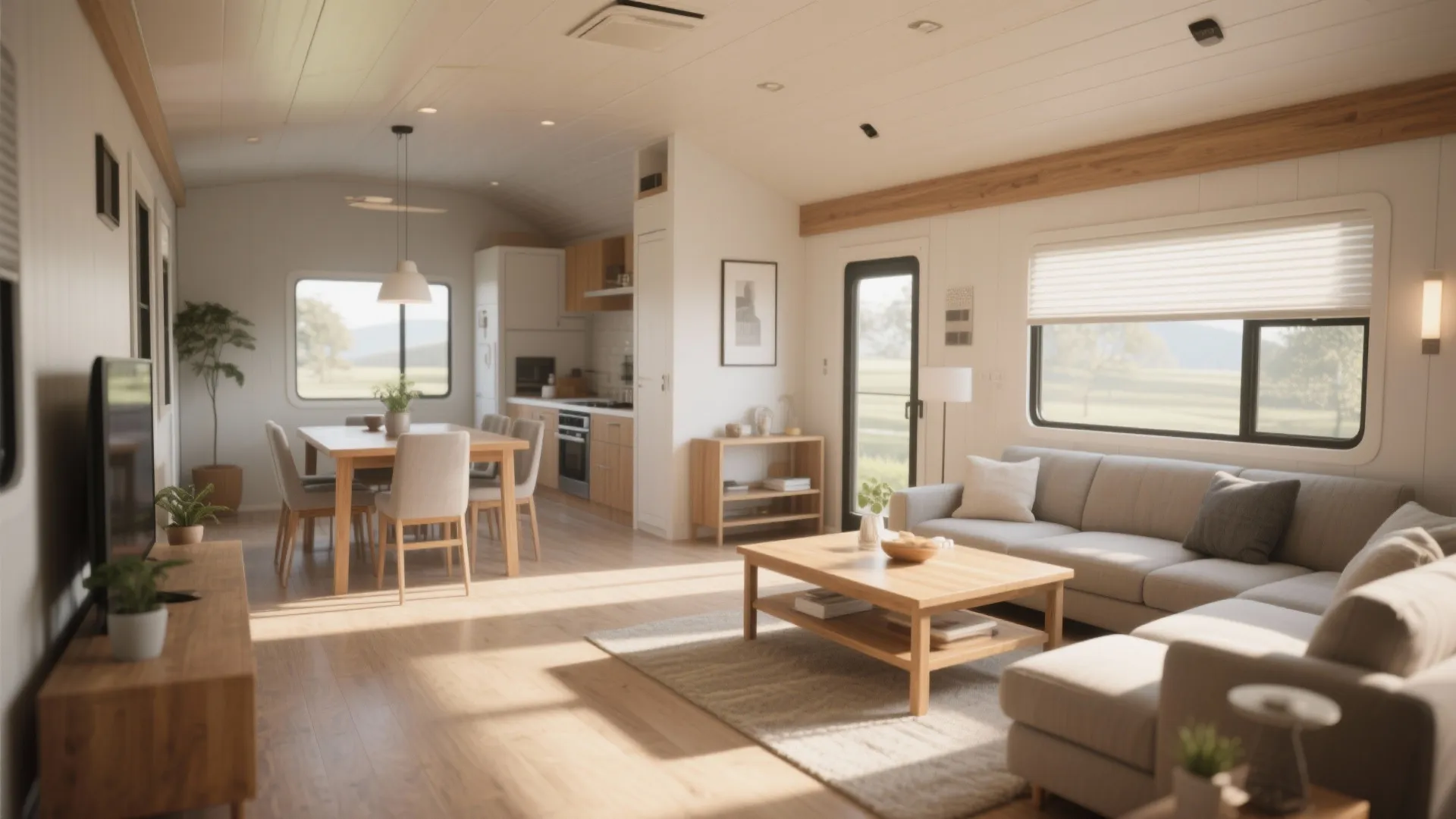 1. Open-Concept Living-Dining Area