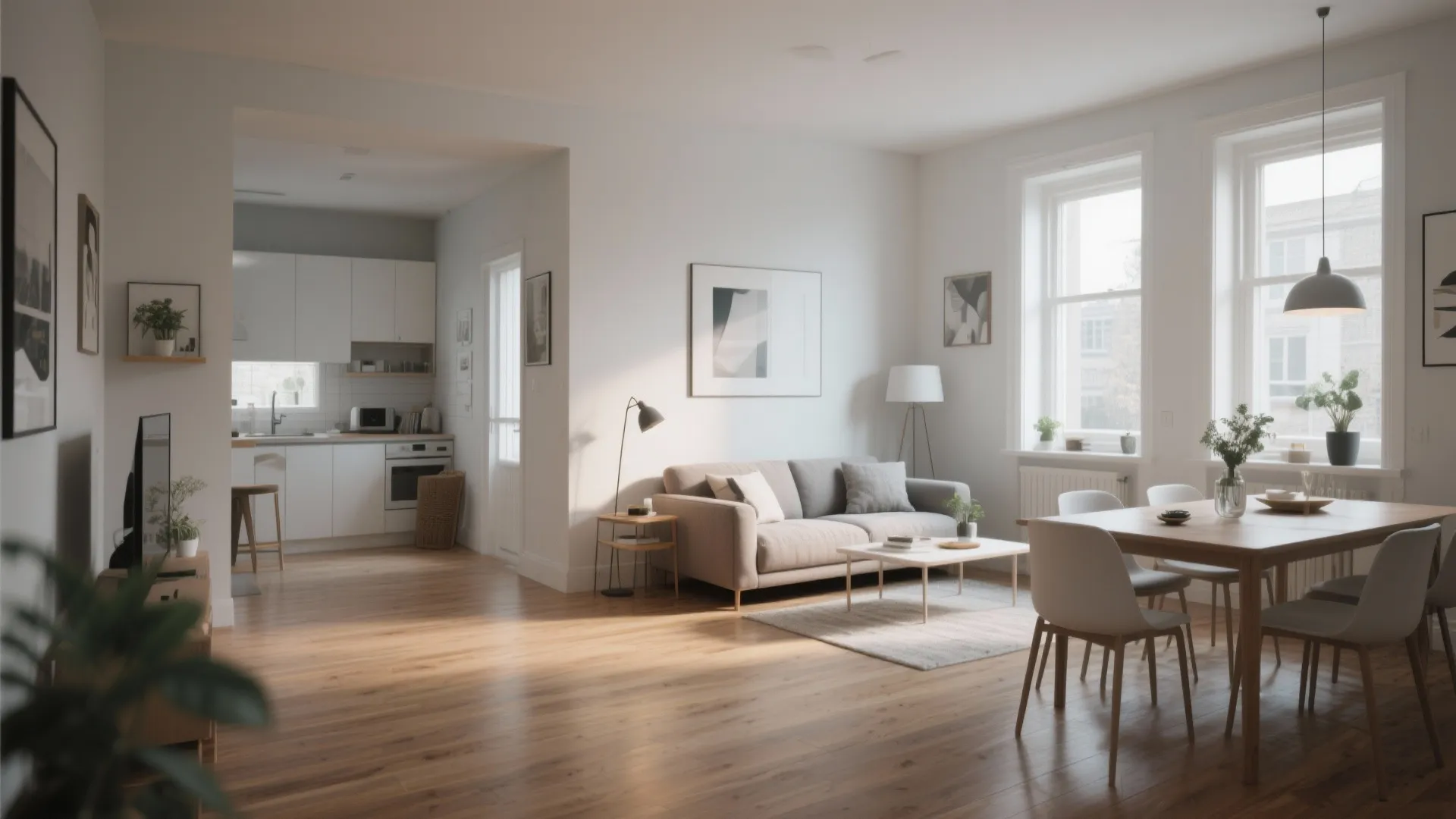 Open Concept Flow to Dining Area