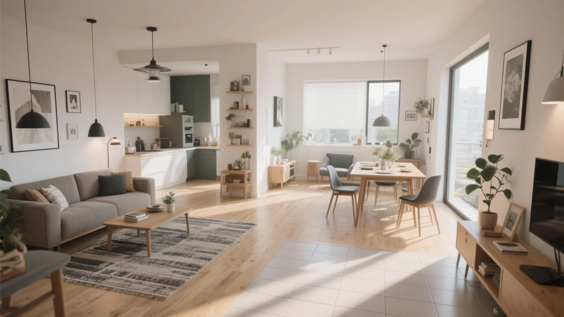 Open Concept Living-Dining