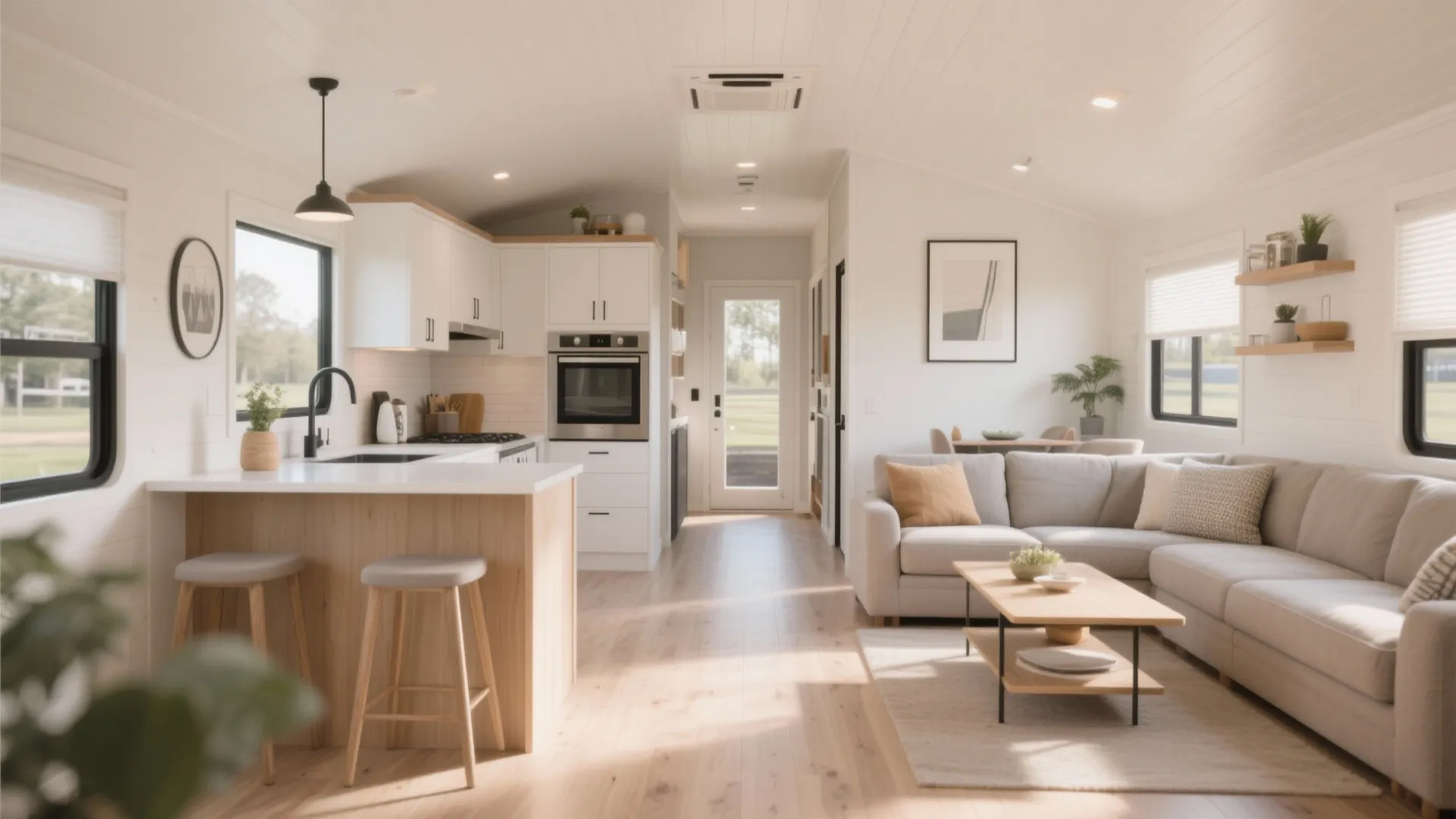 1. Open-Concept Living Area